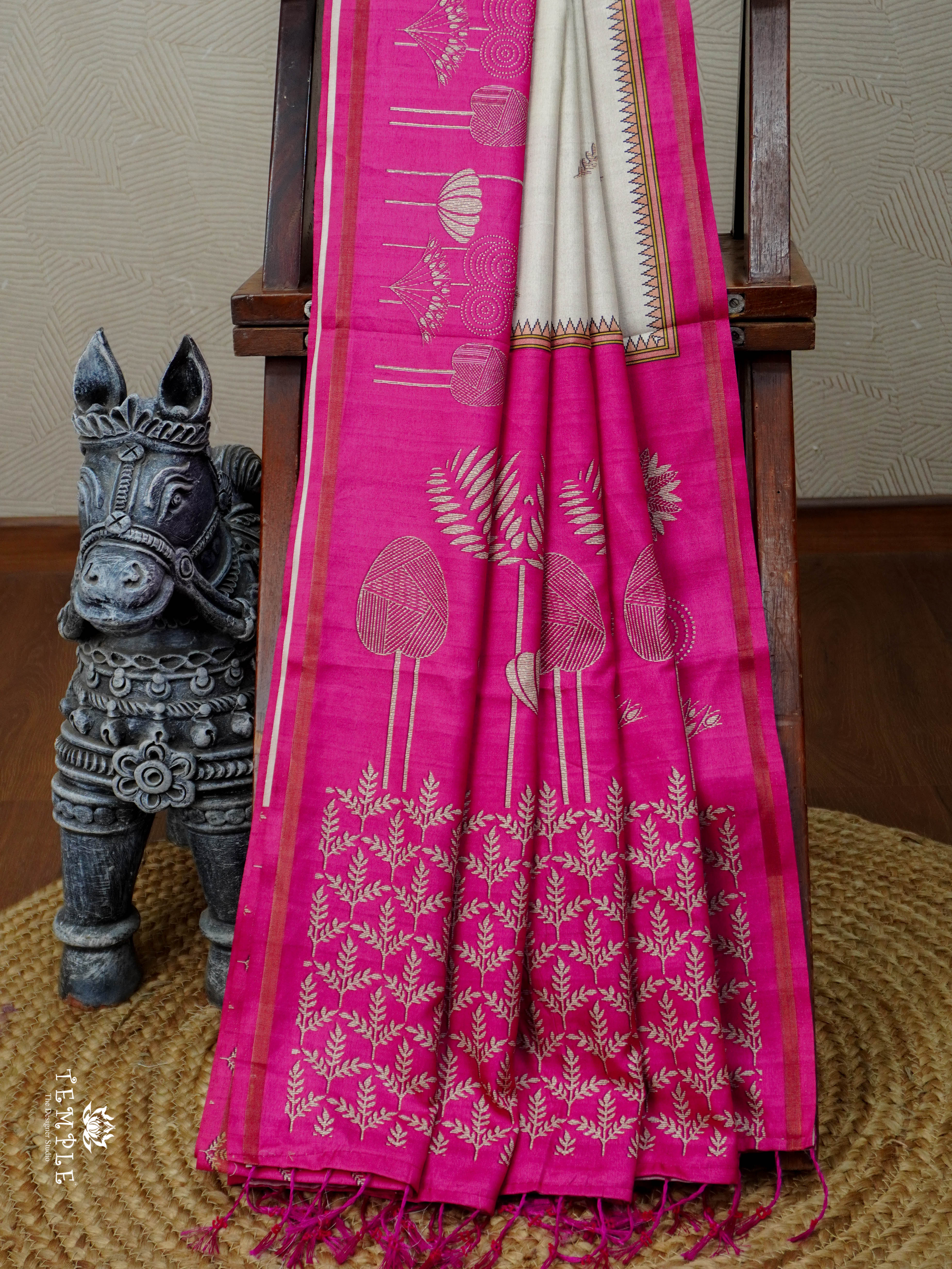 Printed Cotton Saree | TTDS2984