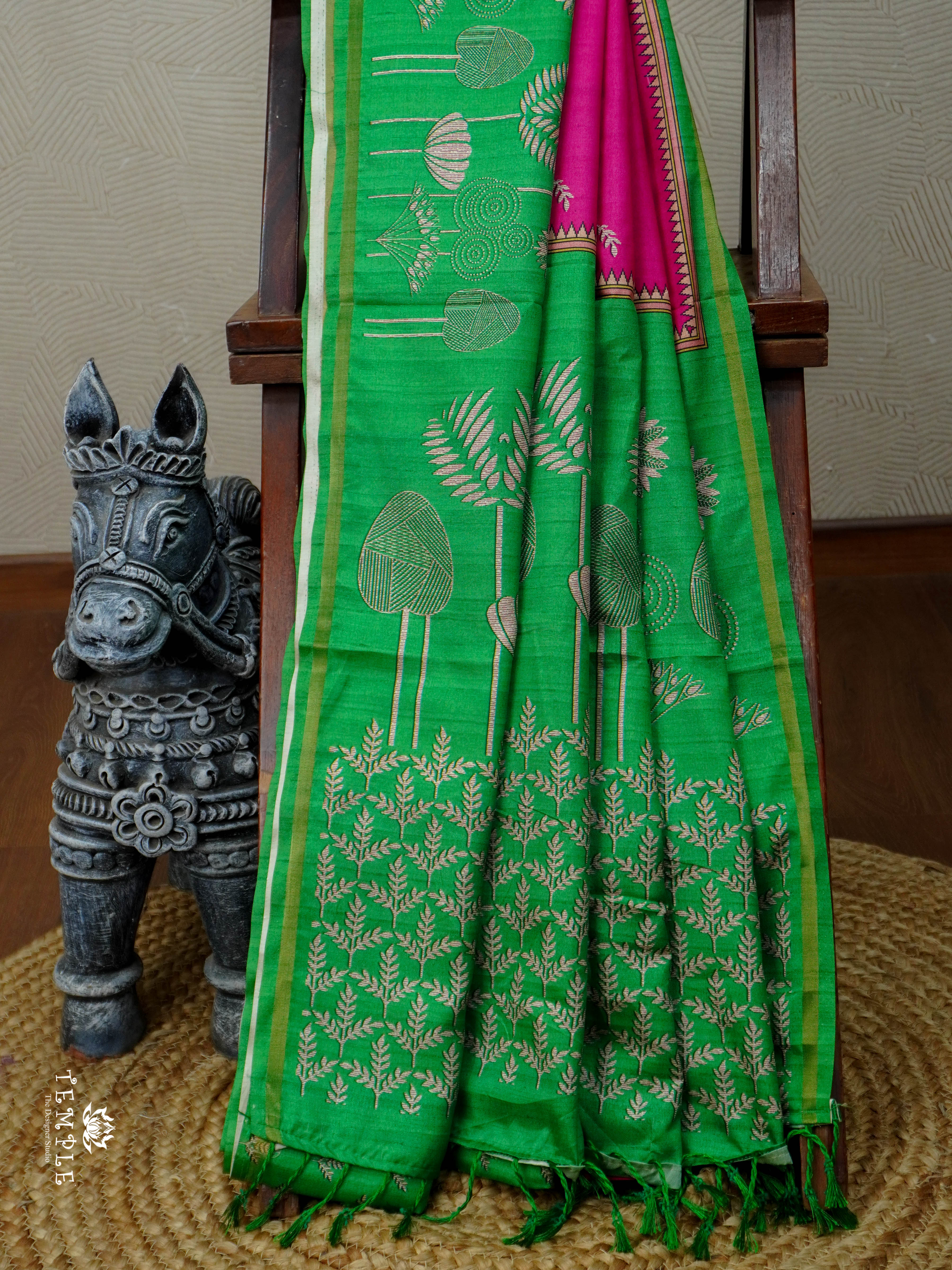 Printed Cotton Saree | TTDS2984