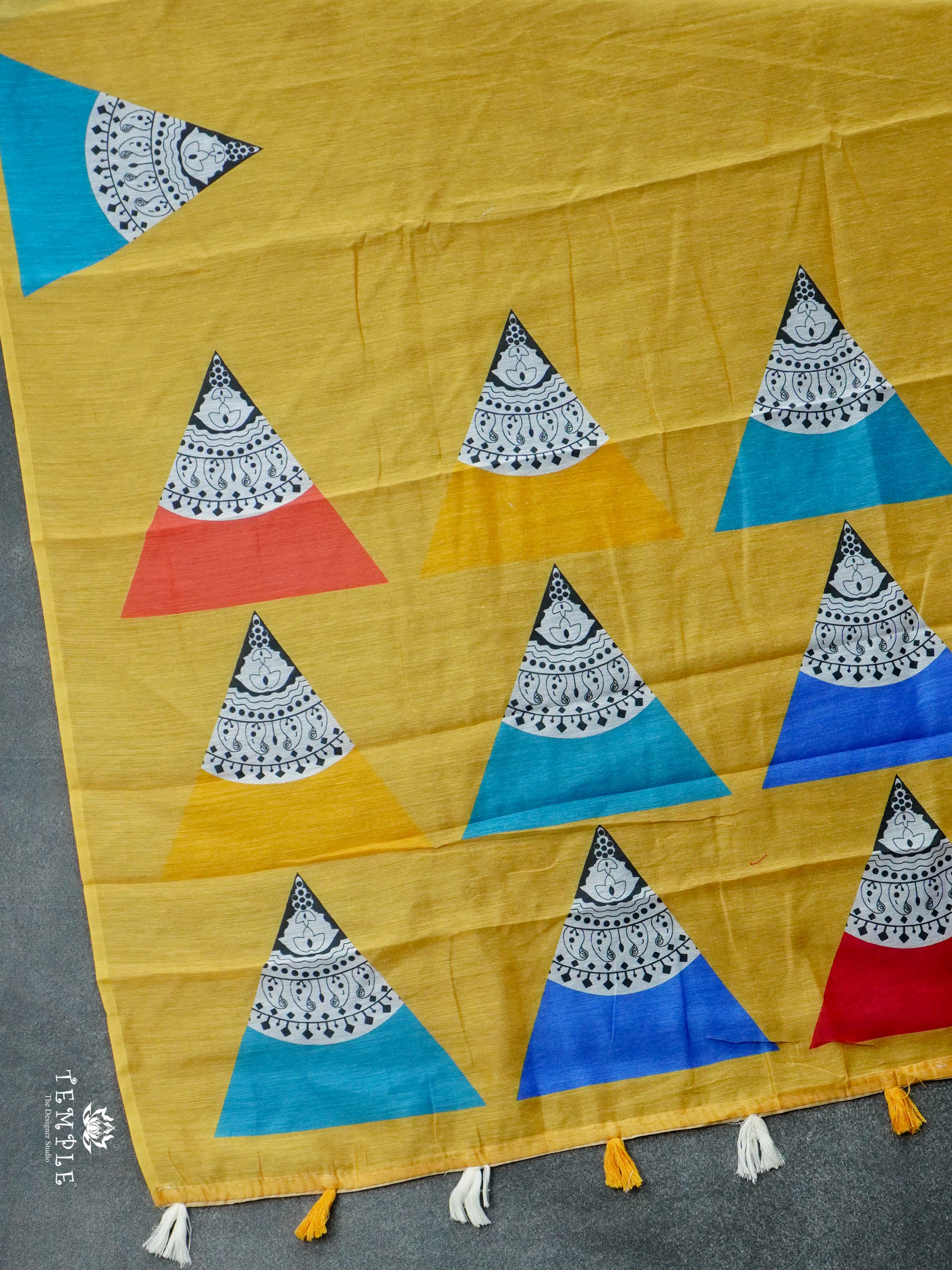 Printed Chanderi Cotton Saree | TTDS2985