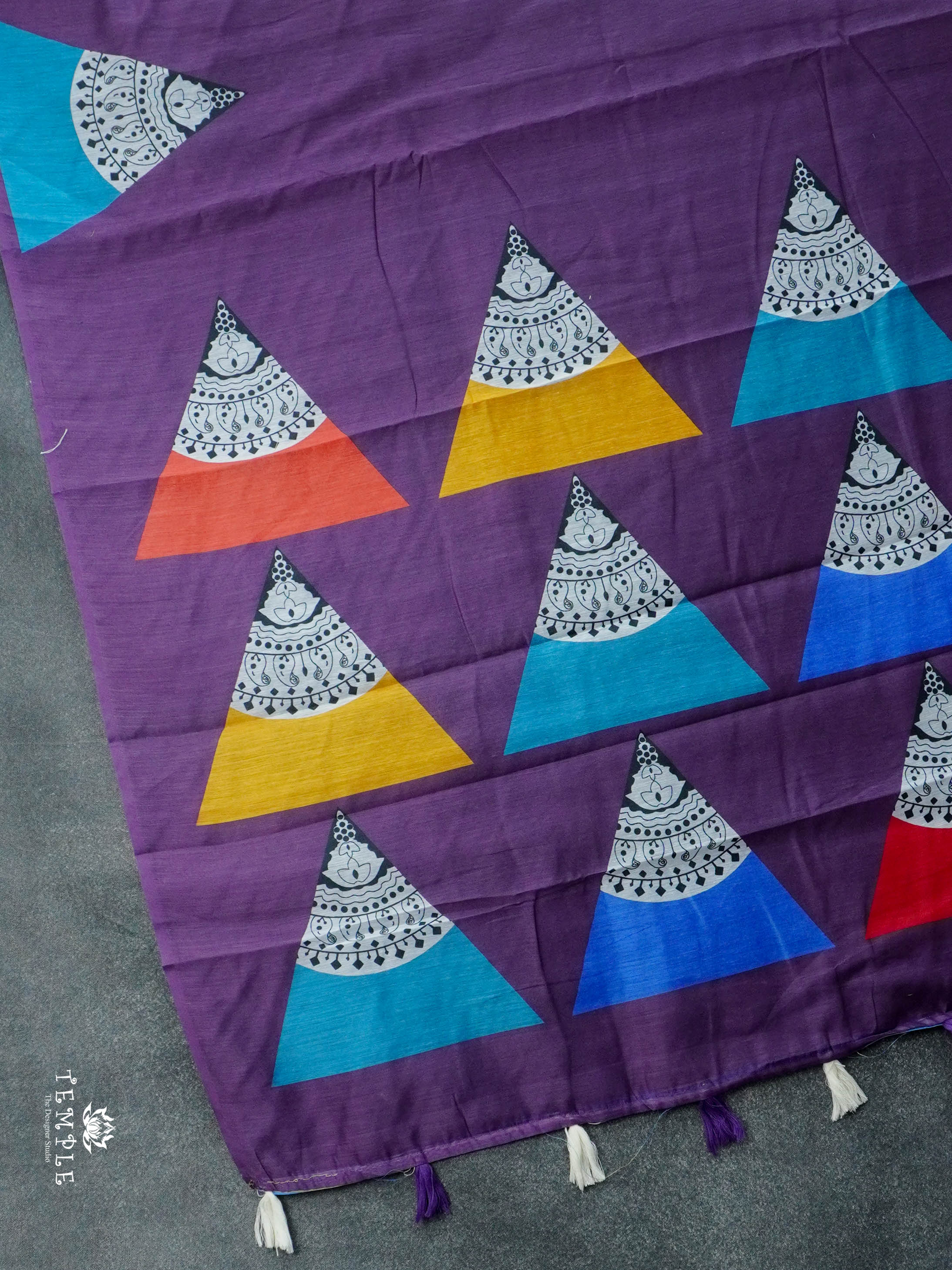 Printed Chanderi Cotton Saree | TTDS2985