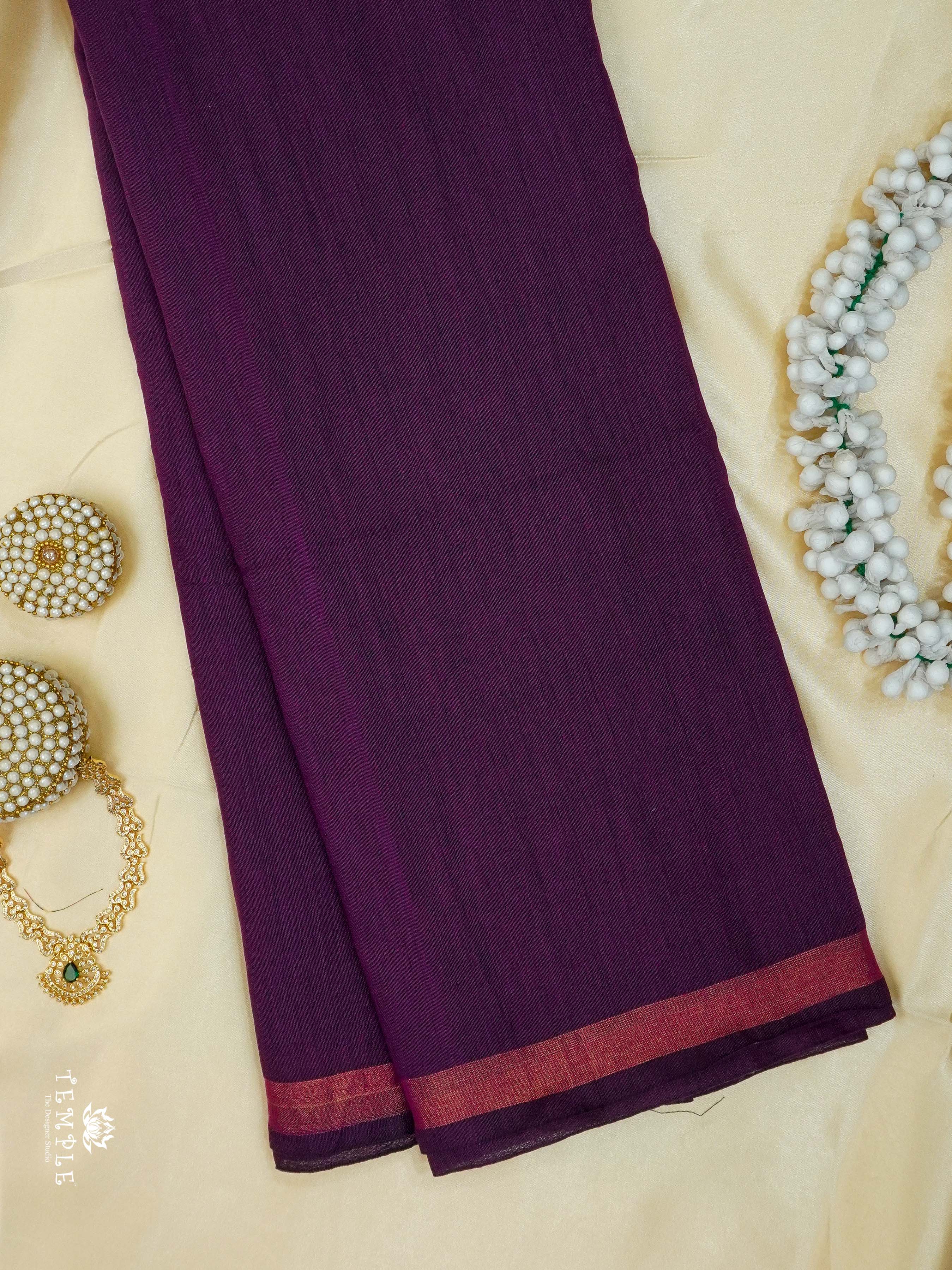 Mul Cotton Sarees With Printed Blouse | TTDS2511