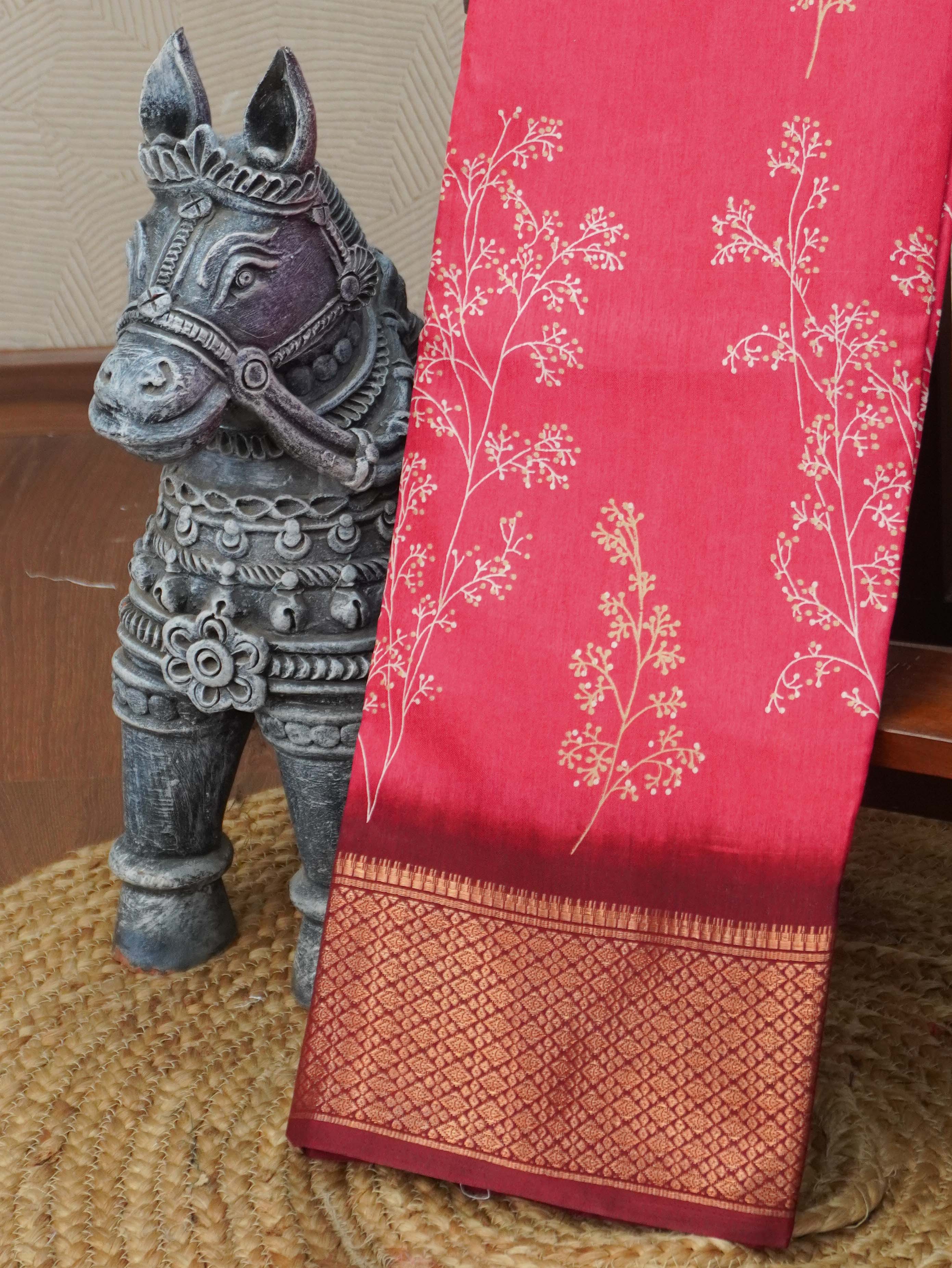 Printed Dola Saree | TTDS3424