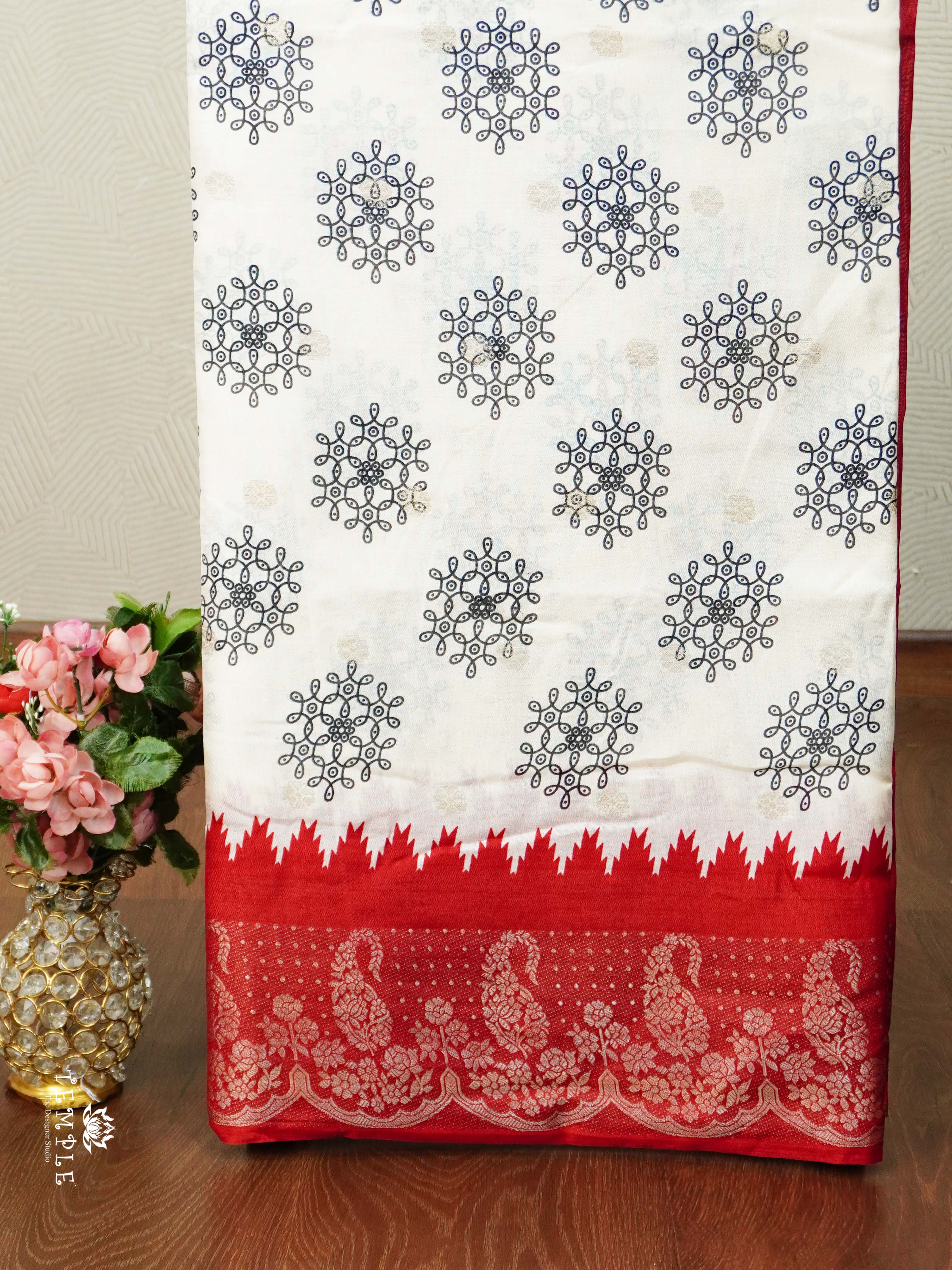 Georgette Sarees with Zari Weave | TTDS2498