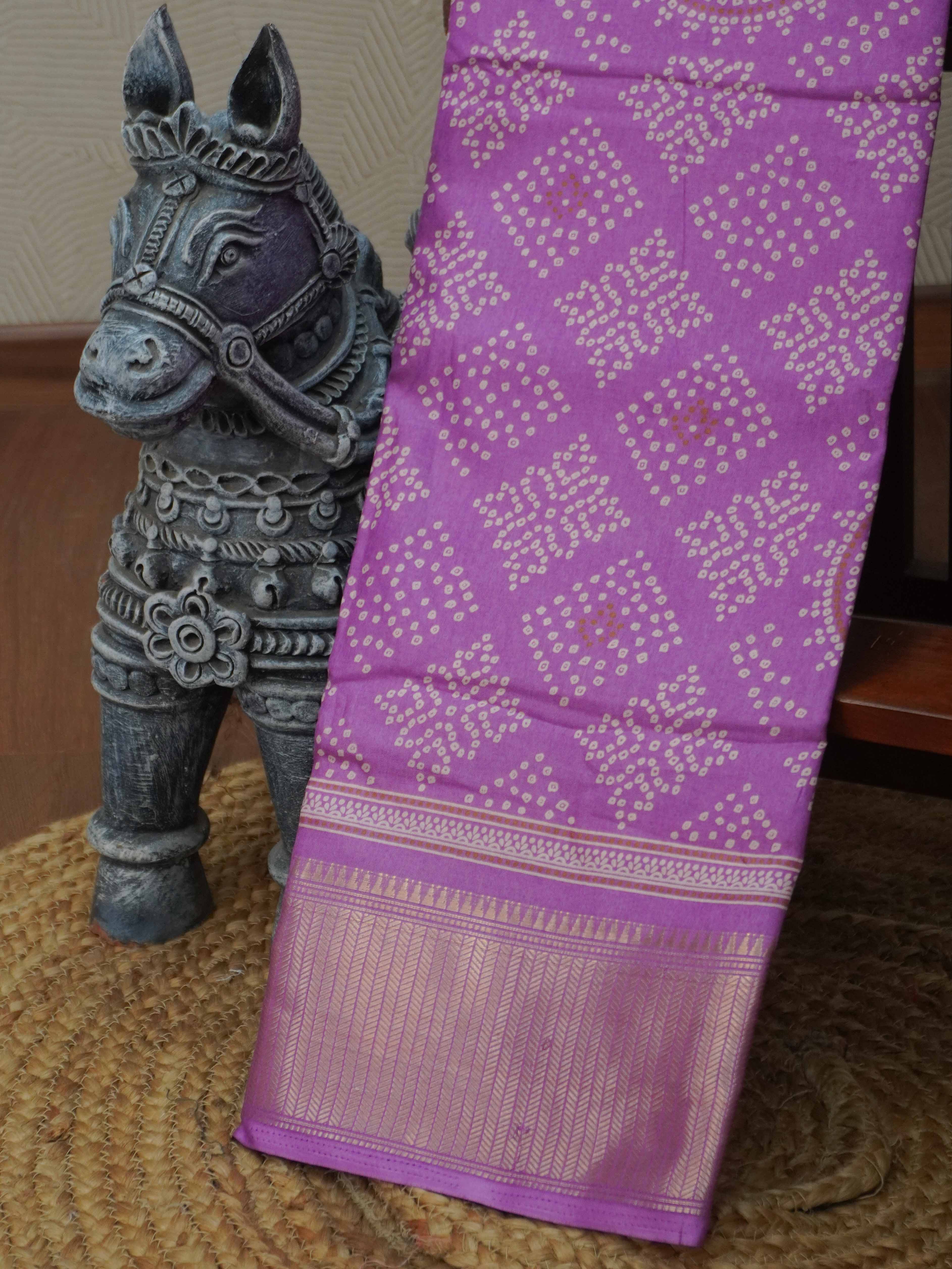 Printed Dola Saree | TTDS3425