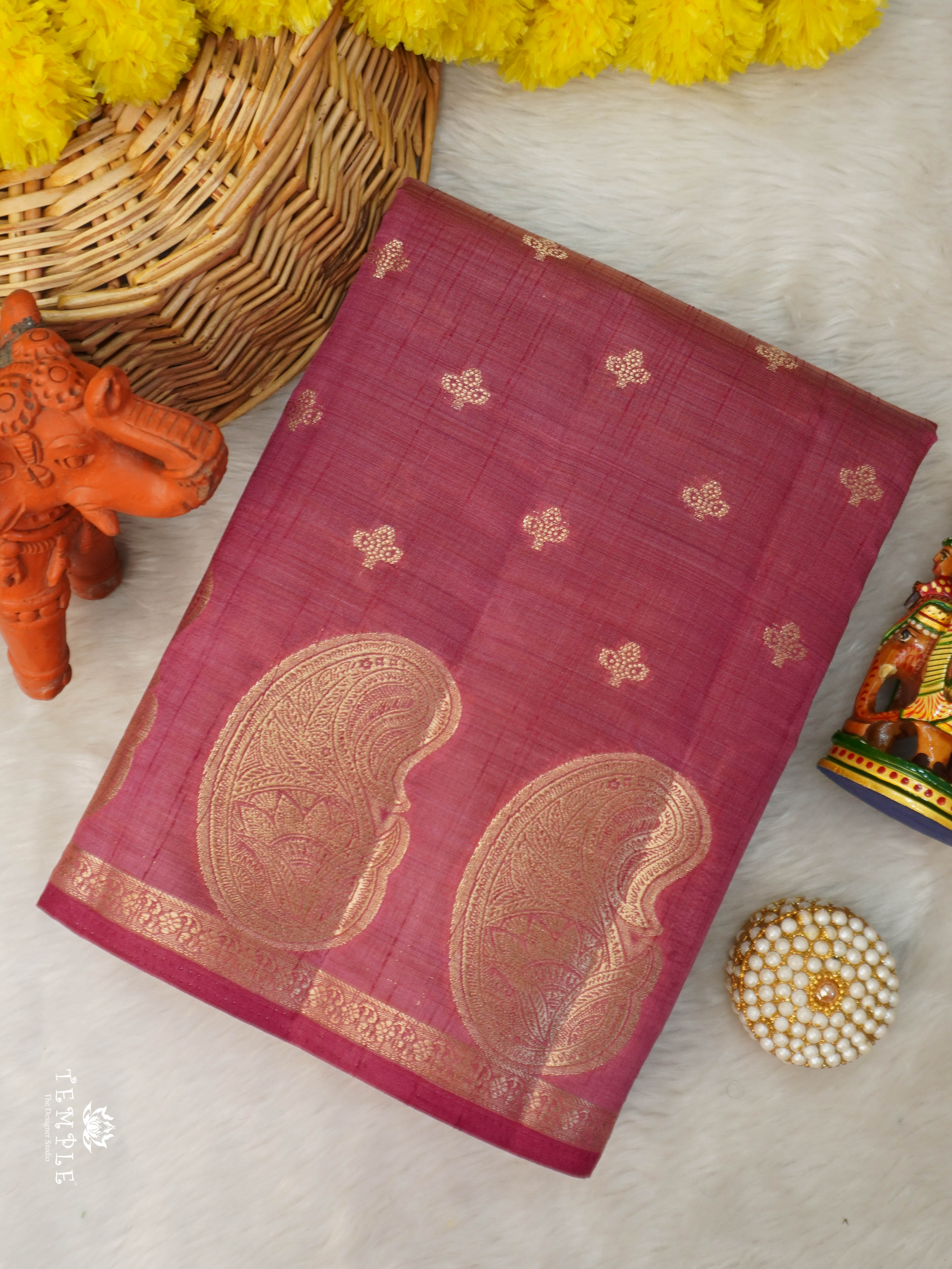 Semi Tussar Silk Saree | TTDS2986 .