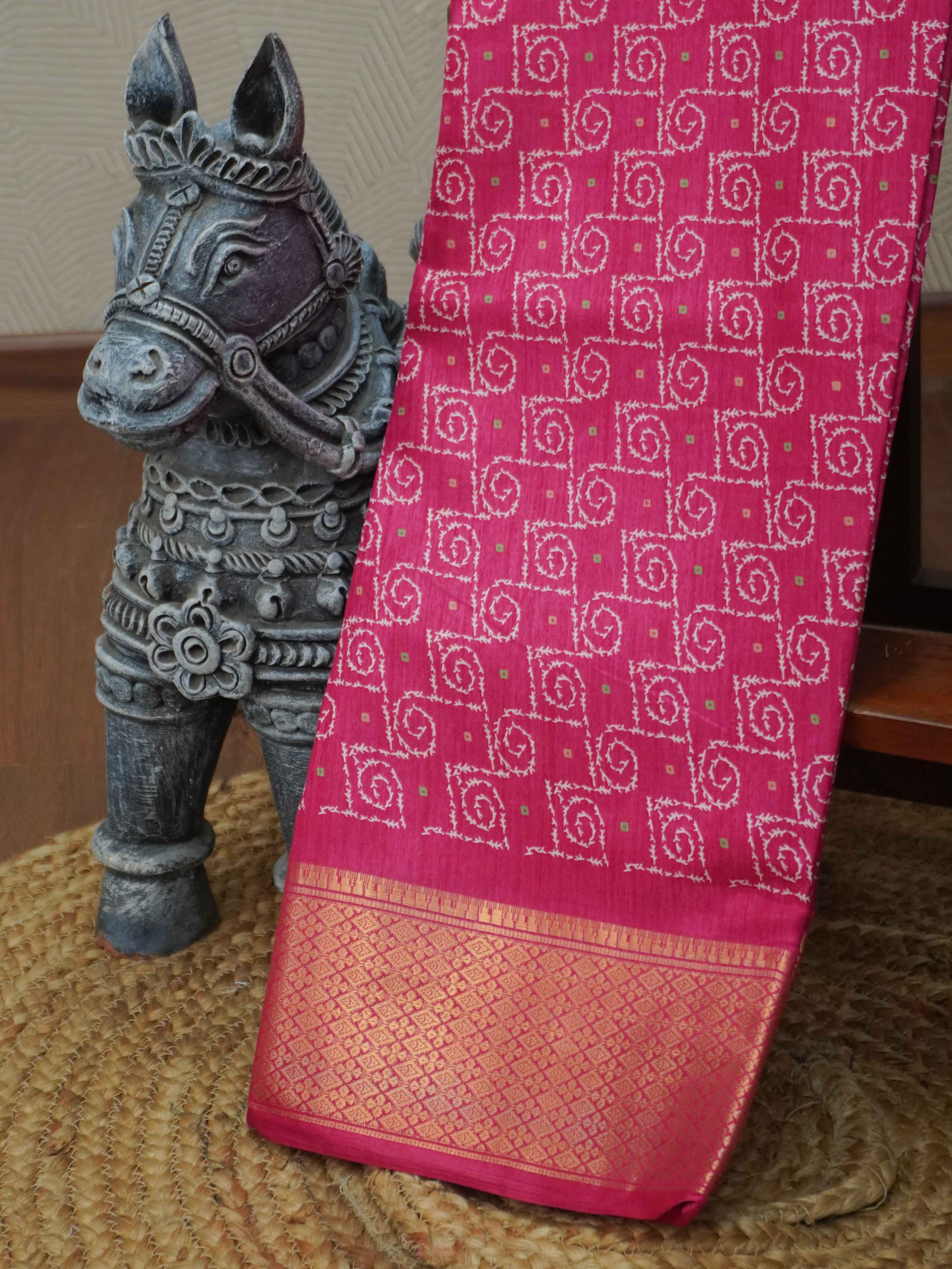 Printed Dola Saree | TTDS3426