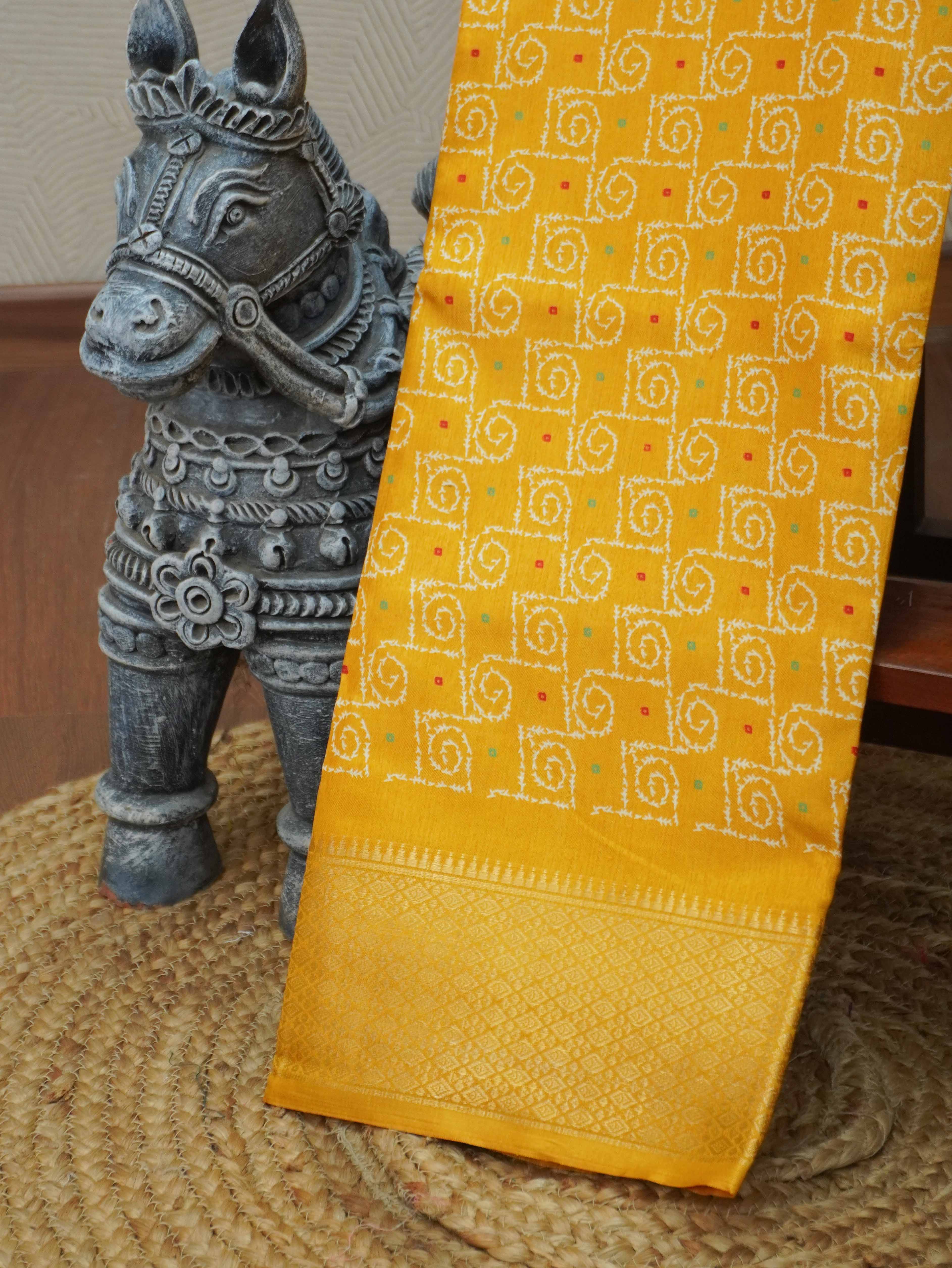 Printed Dola Saree | TTDS3426