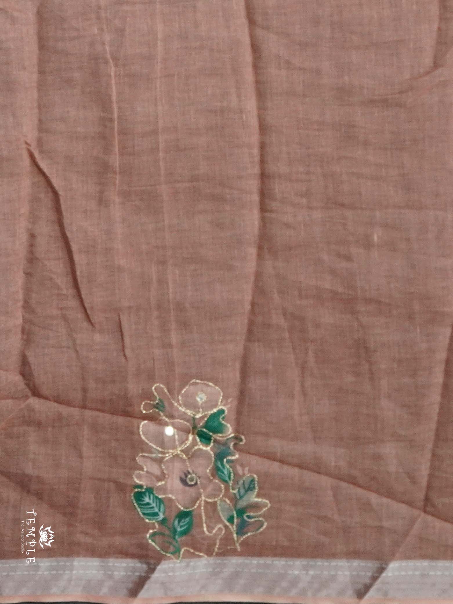 Chanderi Cotton Saree With Zari Work | TTDS2495