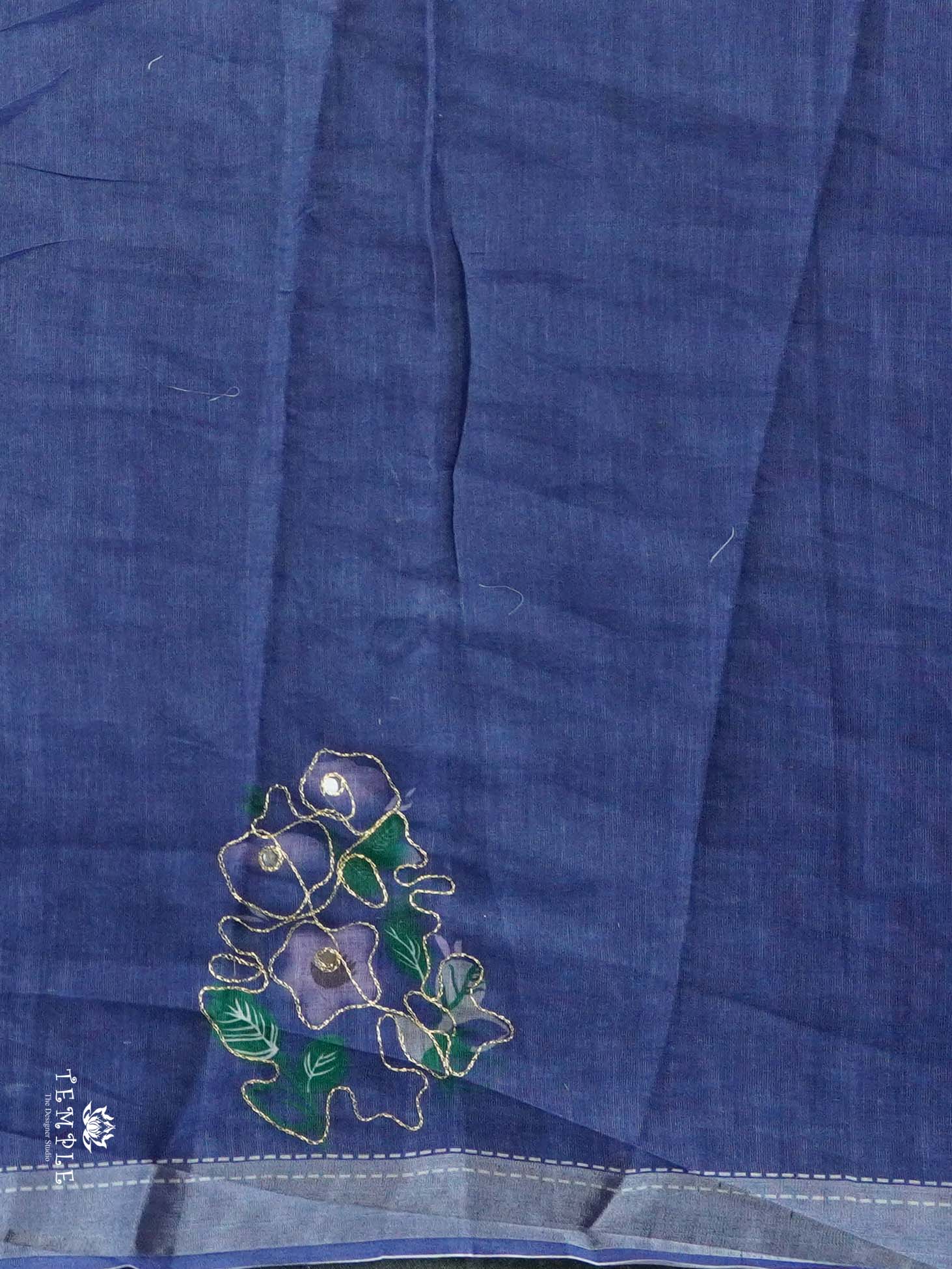 Chanderi Cotton Saree With Zari Work | TTDS2495