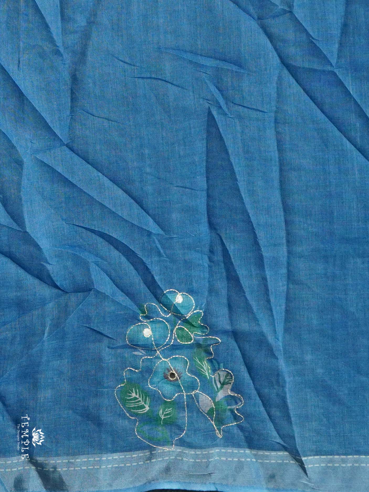 Chanderi Cotton Saree With Zari Work | TTDS2495