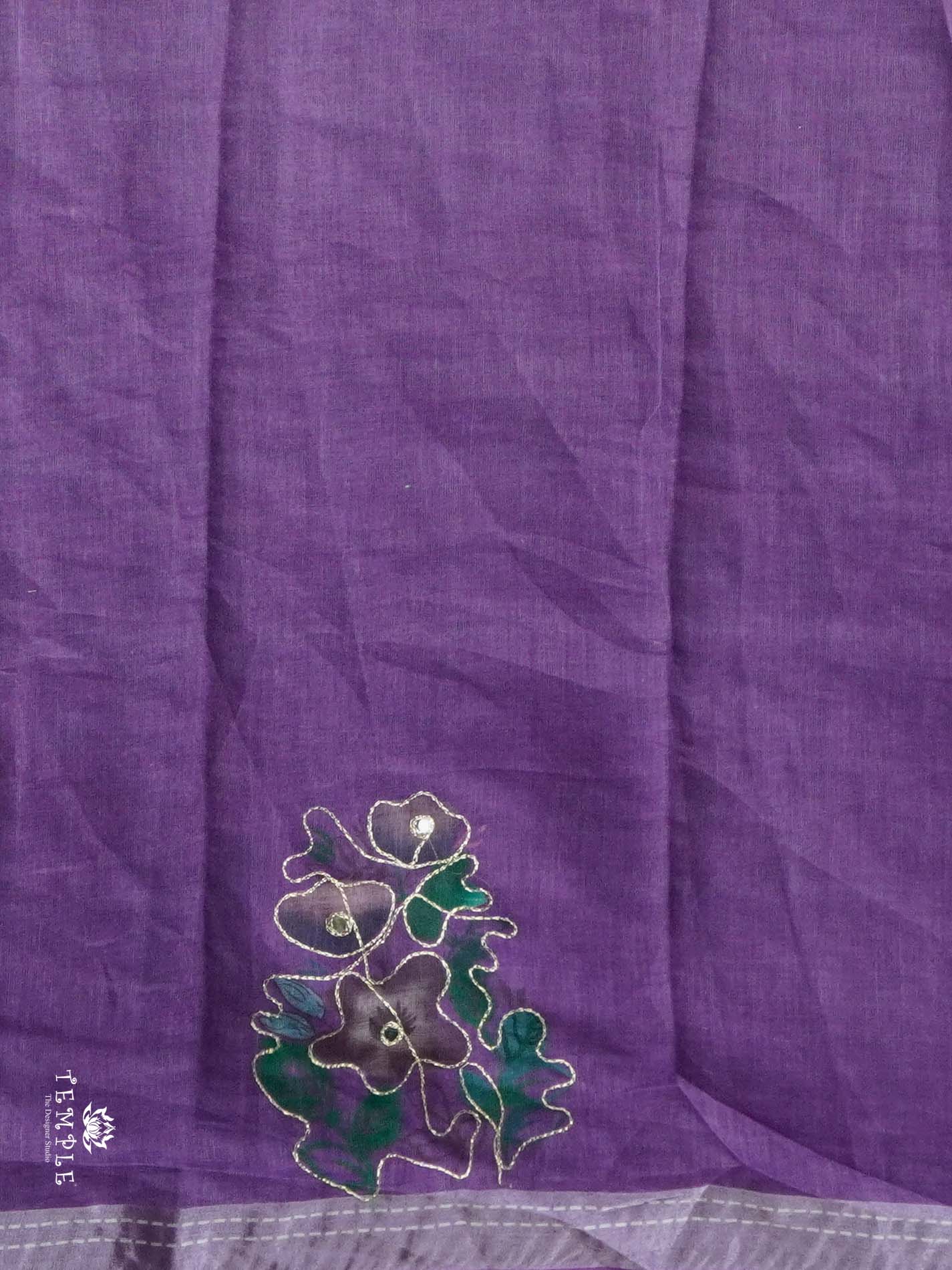 Chanderi Cotton Saree With Zari Work | TTDS2495