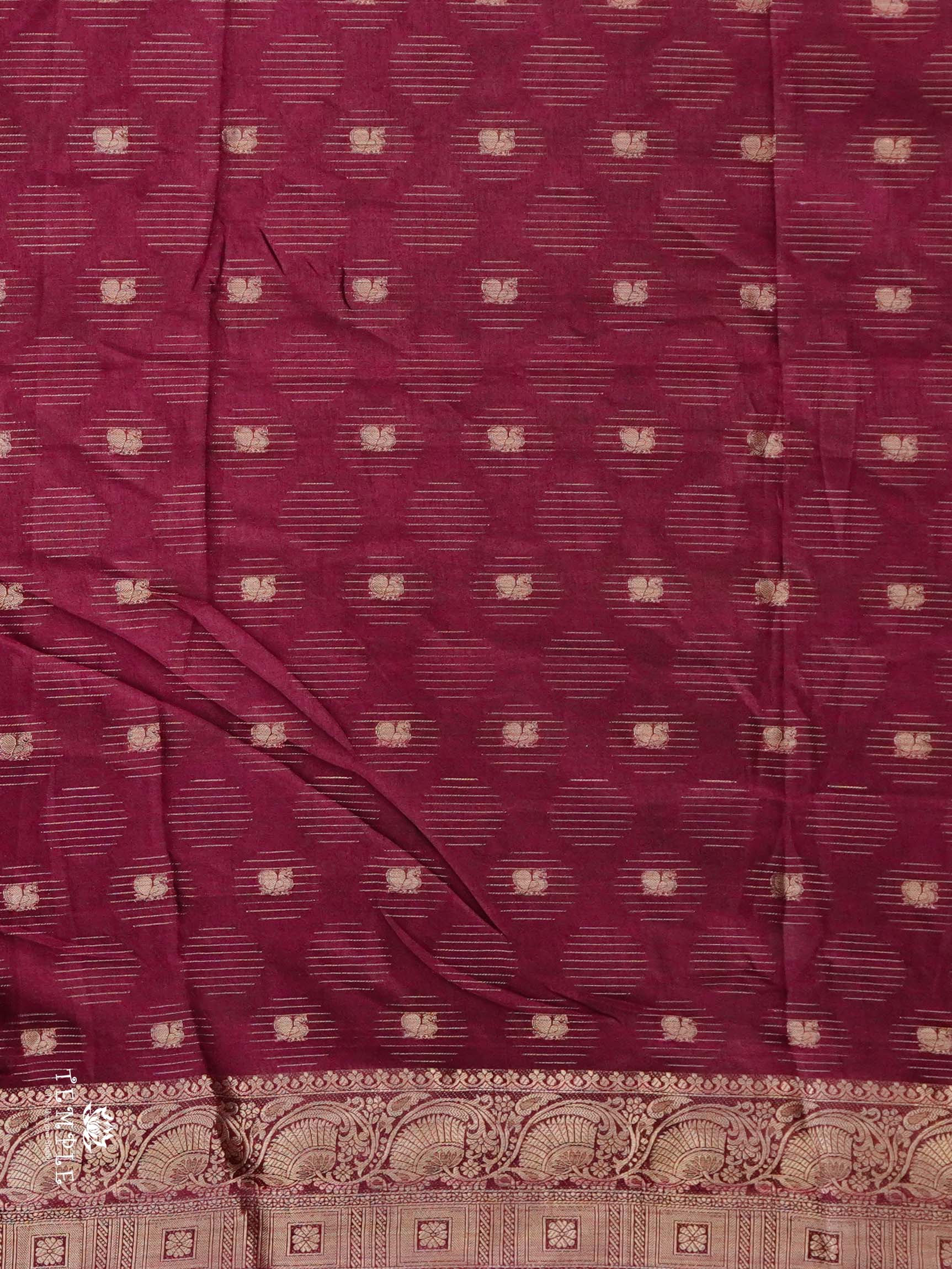 Marshmallow Saree With Kolam Prints | TTDS2500