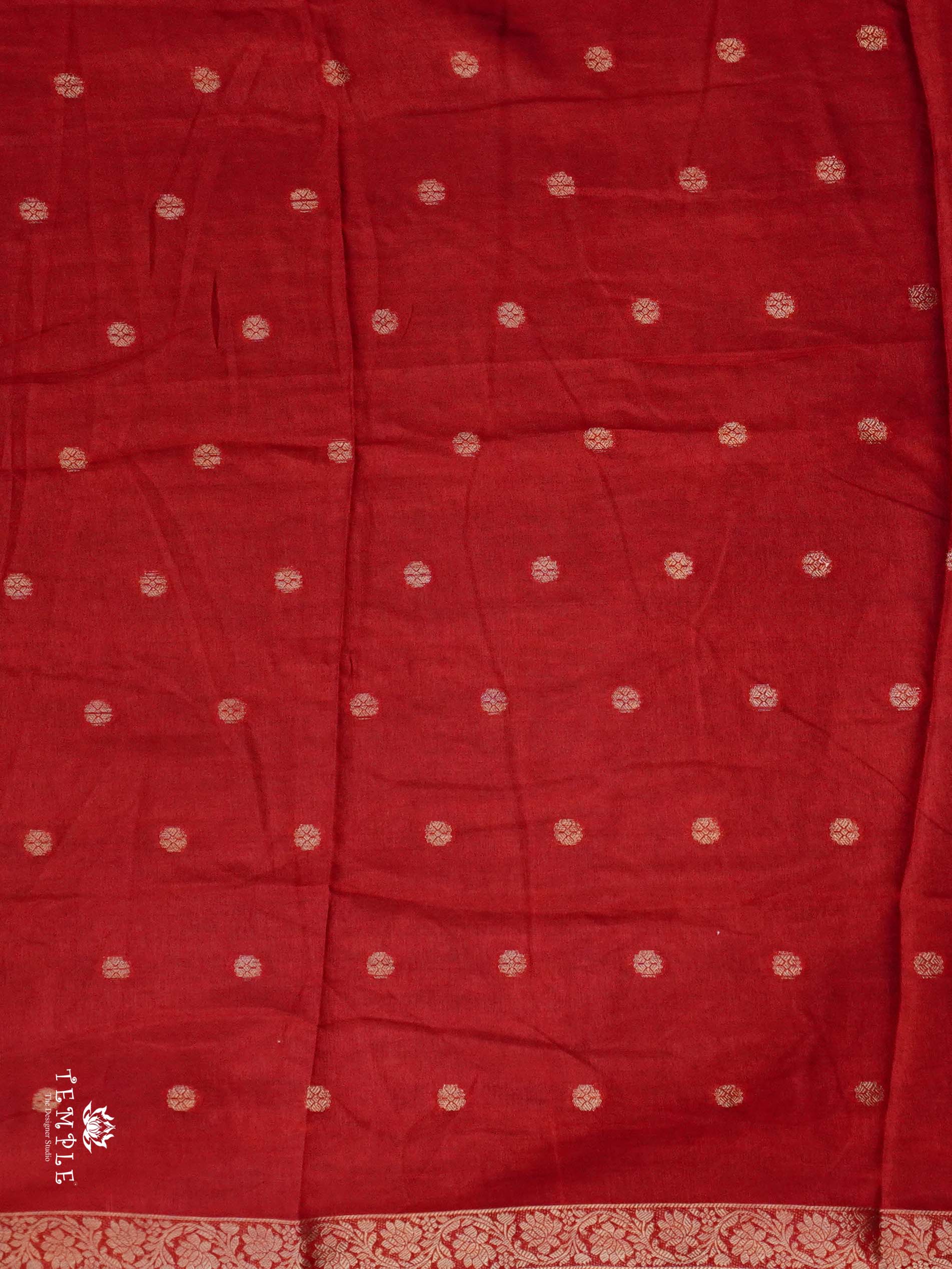Marshmallow Saree With Kolam Prints | TTDS2498