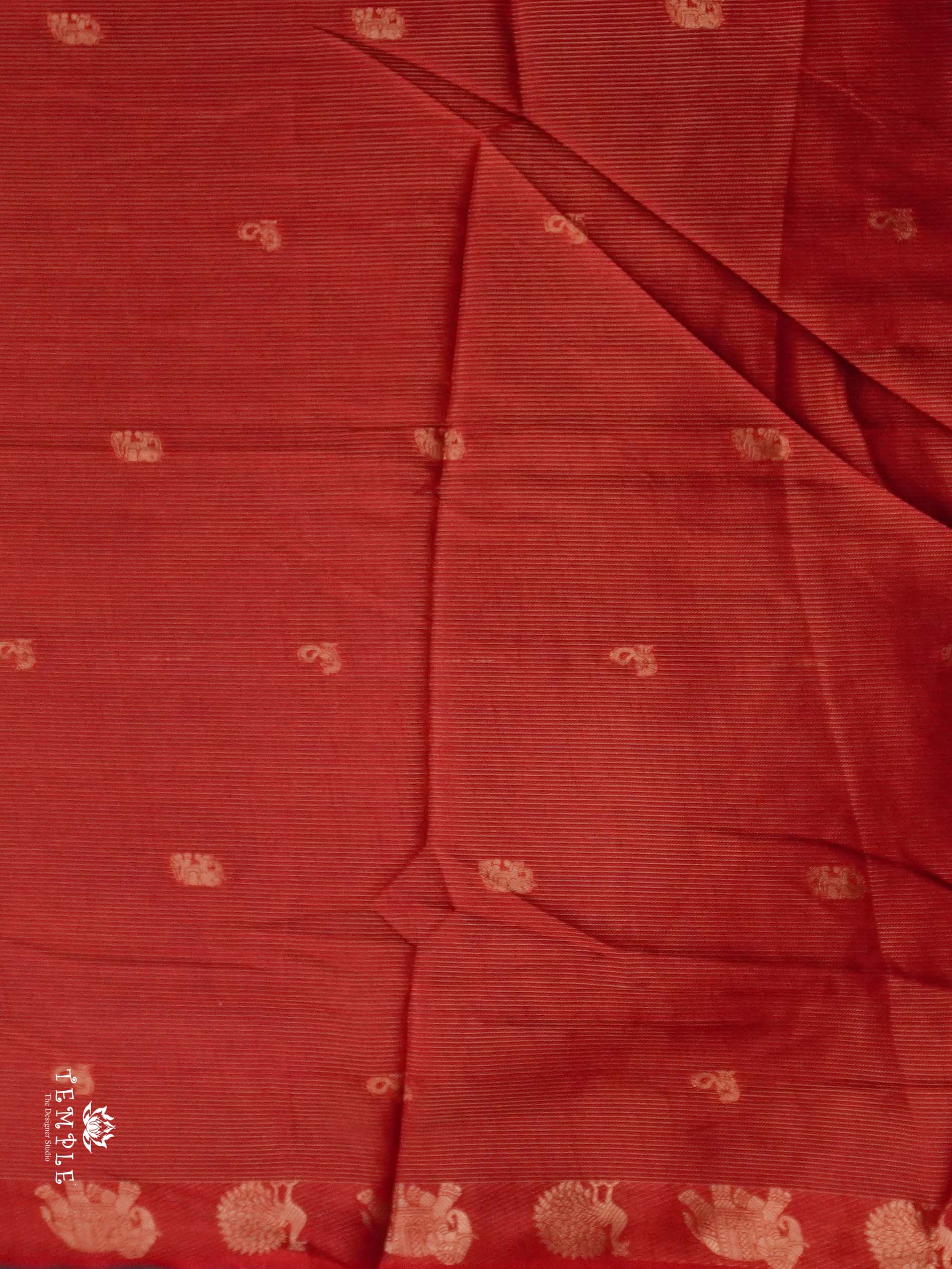 Marshmallow Saree With Kolam Prints | TTDS2497