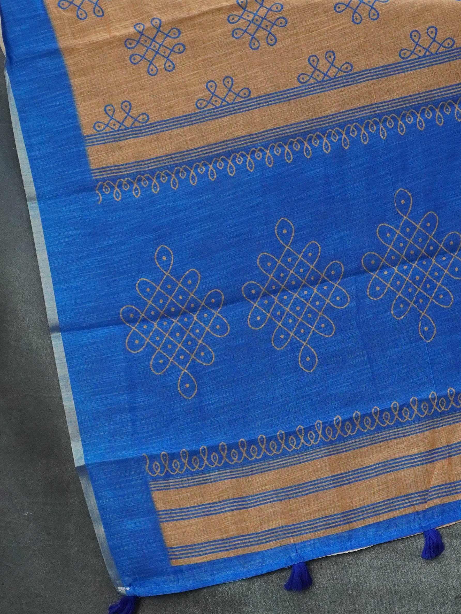 Linen Cotton Saree | TTDS3422