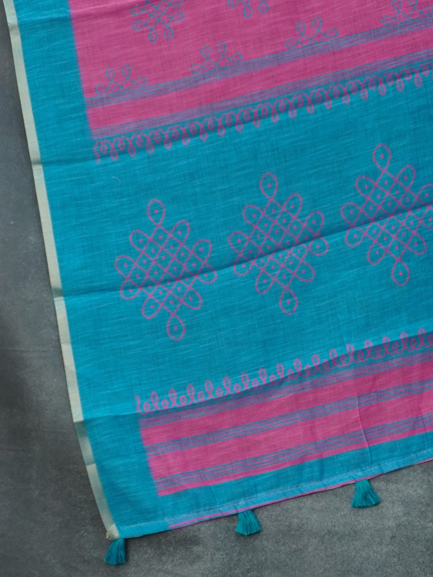Linen Cotton Saree | TTDS3422