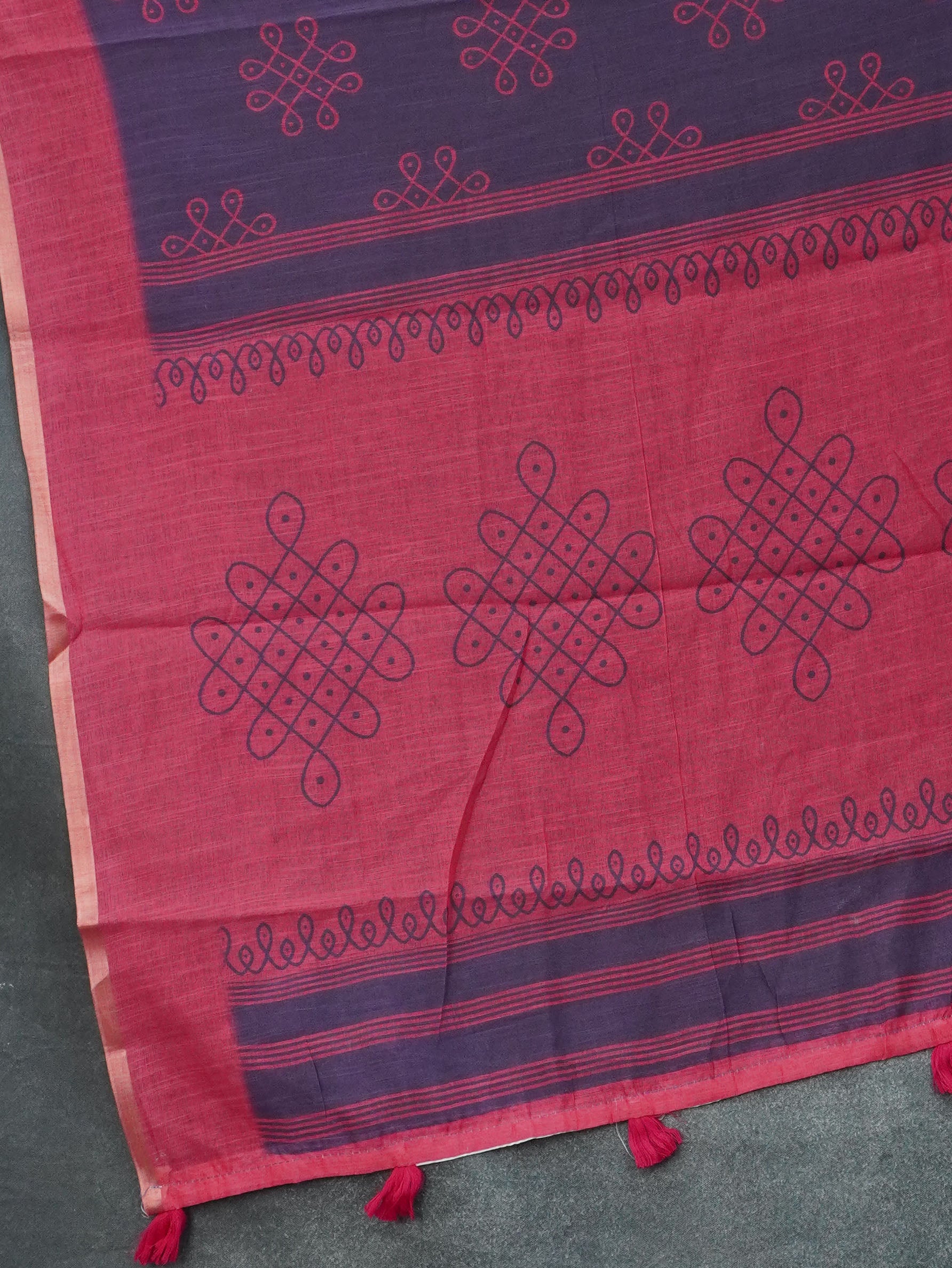 Linen Cotton Saree | TTDS3422