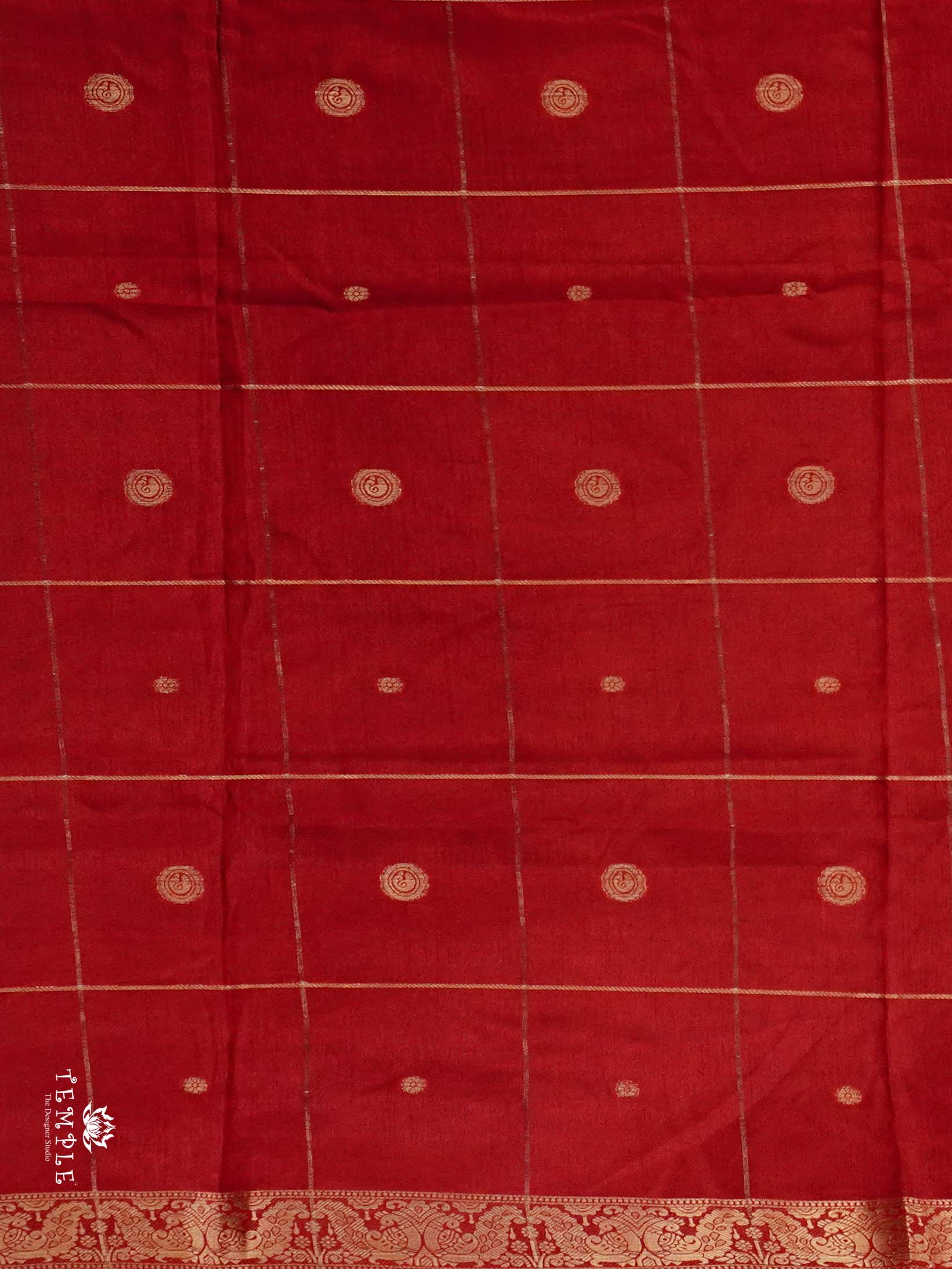 Marshmallow Saree With Kolam Prints | TTDS2496