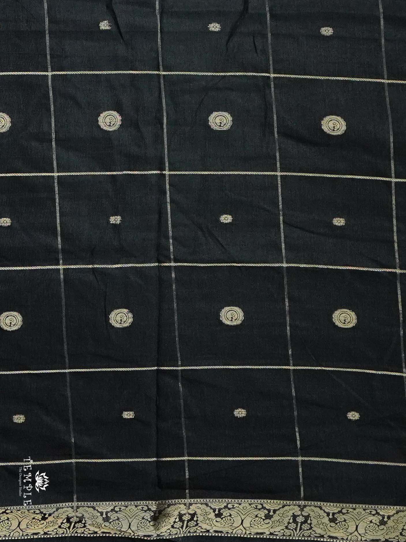 Marshmallow Saree With Kolam Prints | TTDS2496