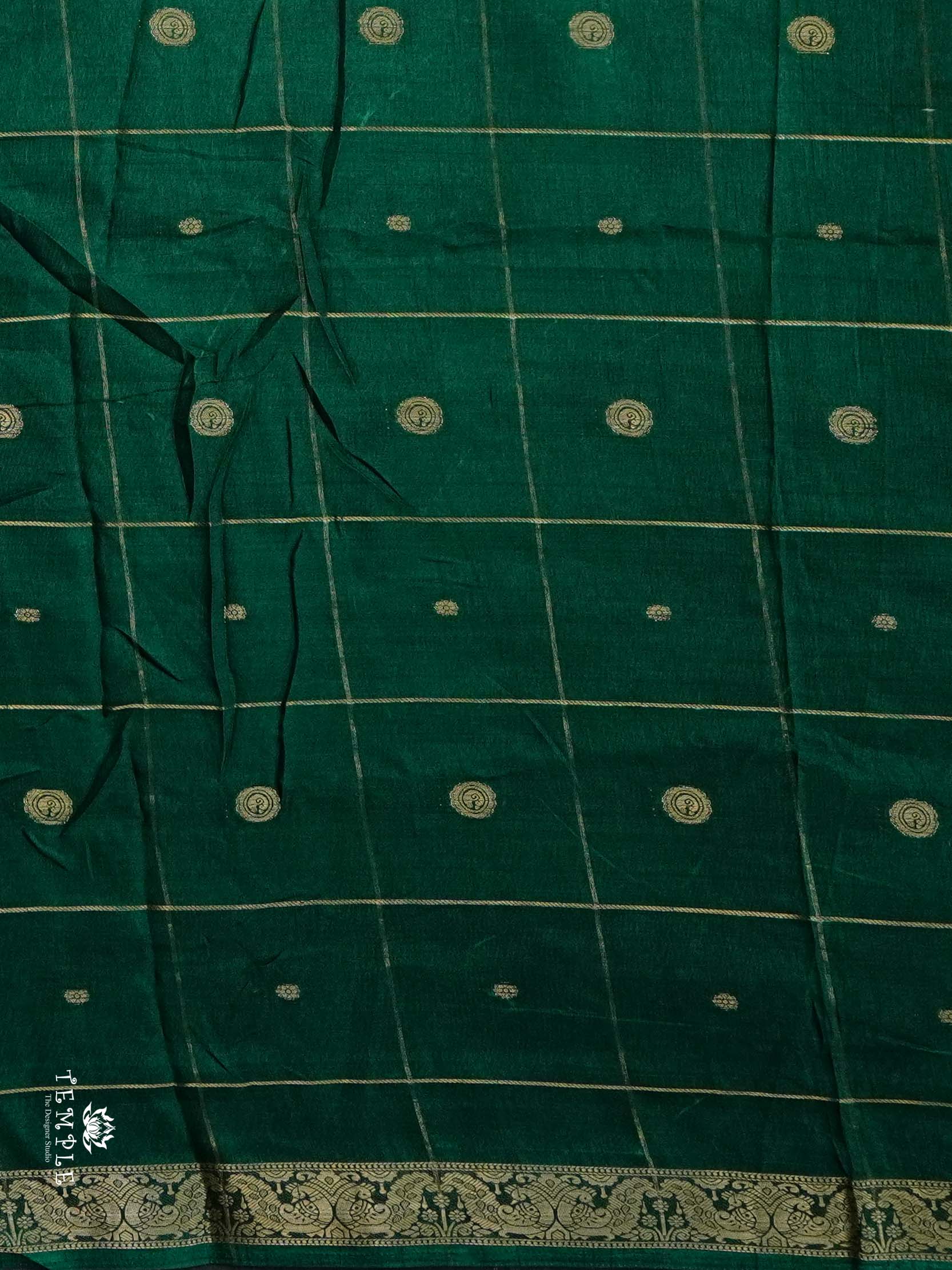 Marshmallow Saree With Kolam Prints | TTDS2496