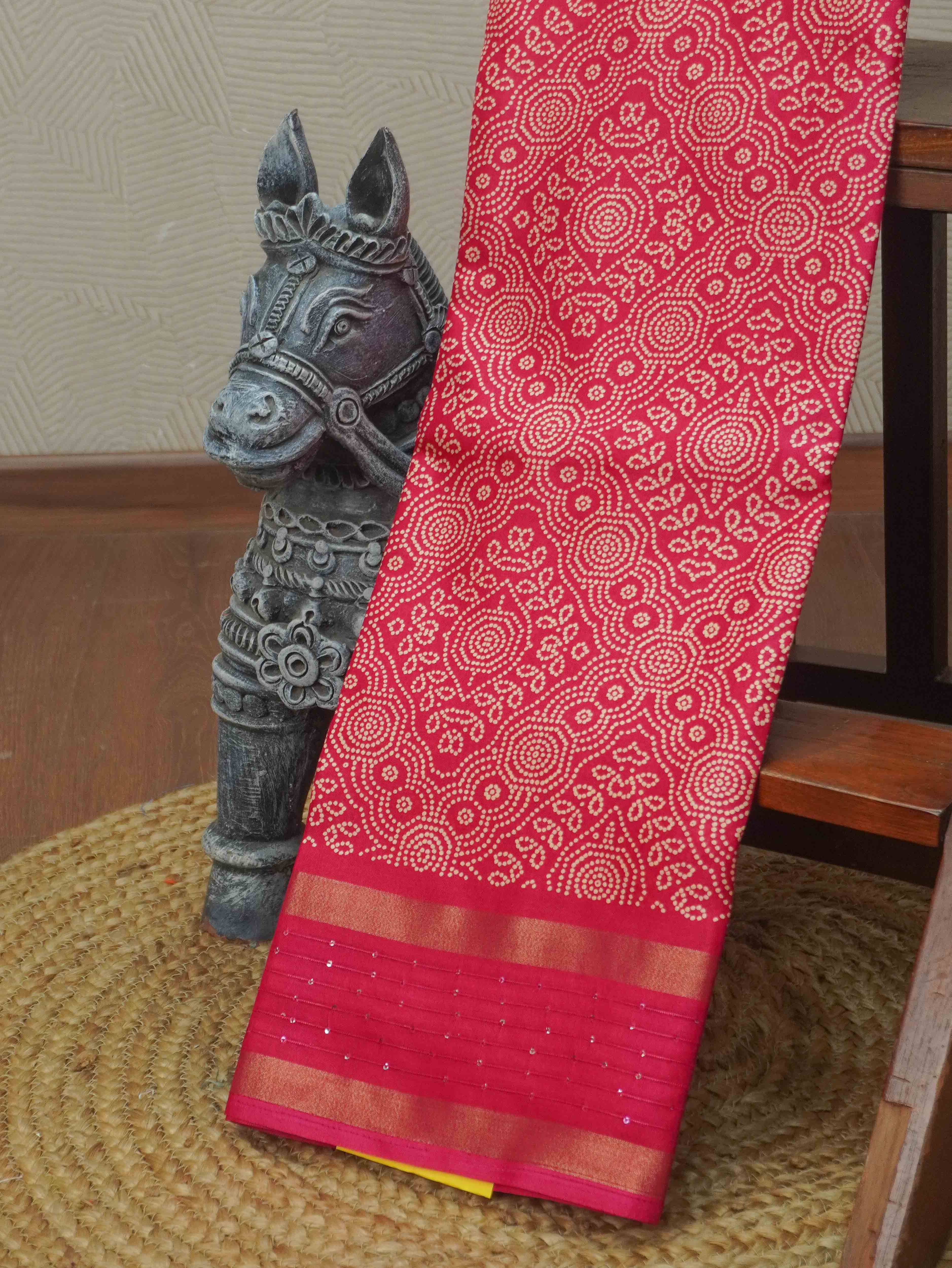 Printed Dola Saree | TTDS3430