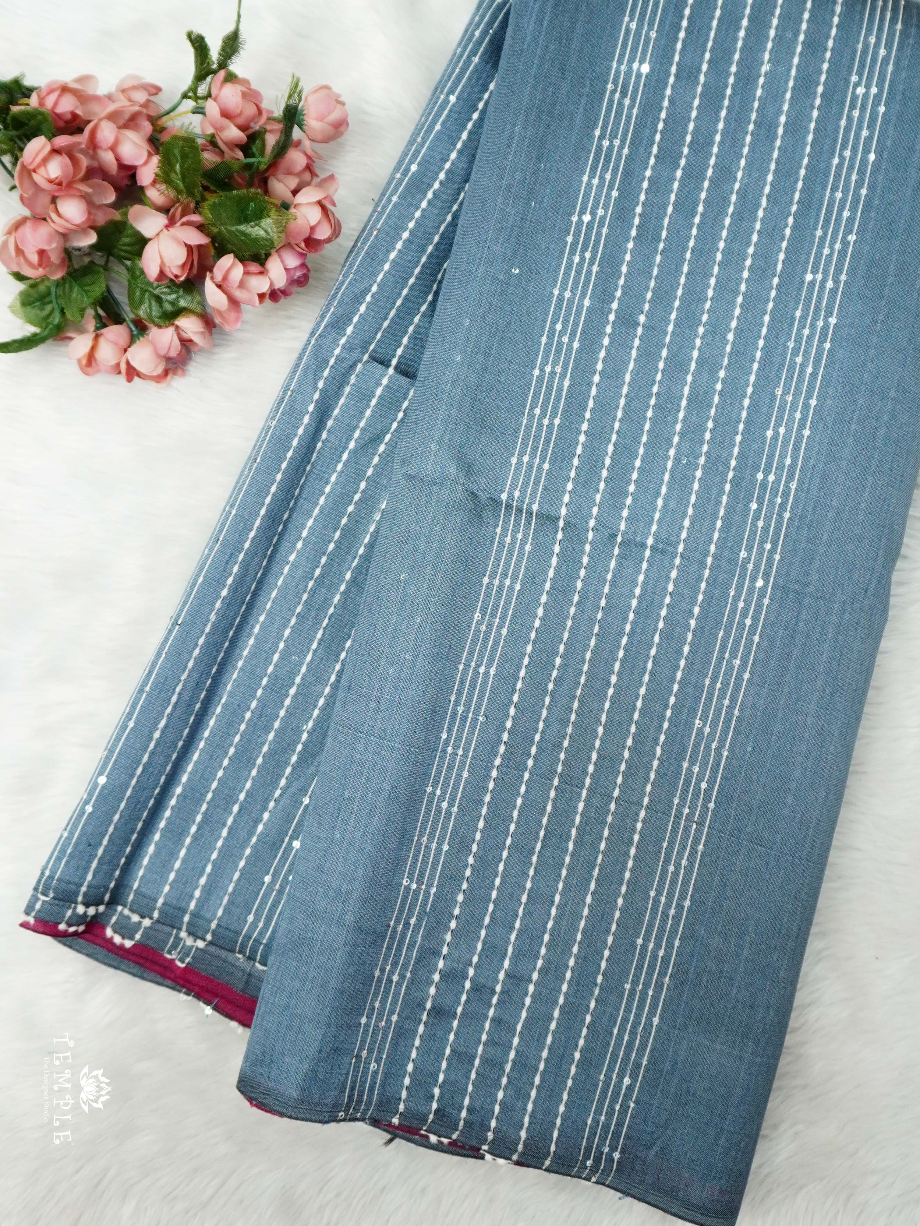 Raw Silk Saree with sequins Work | TTDS2100