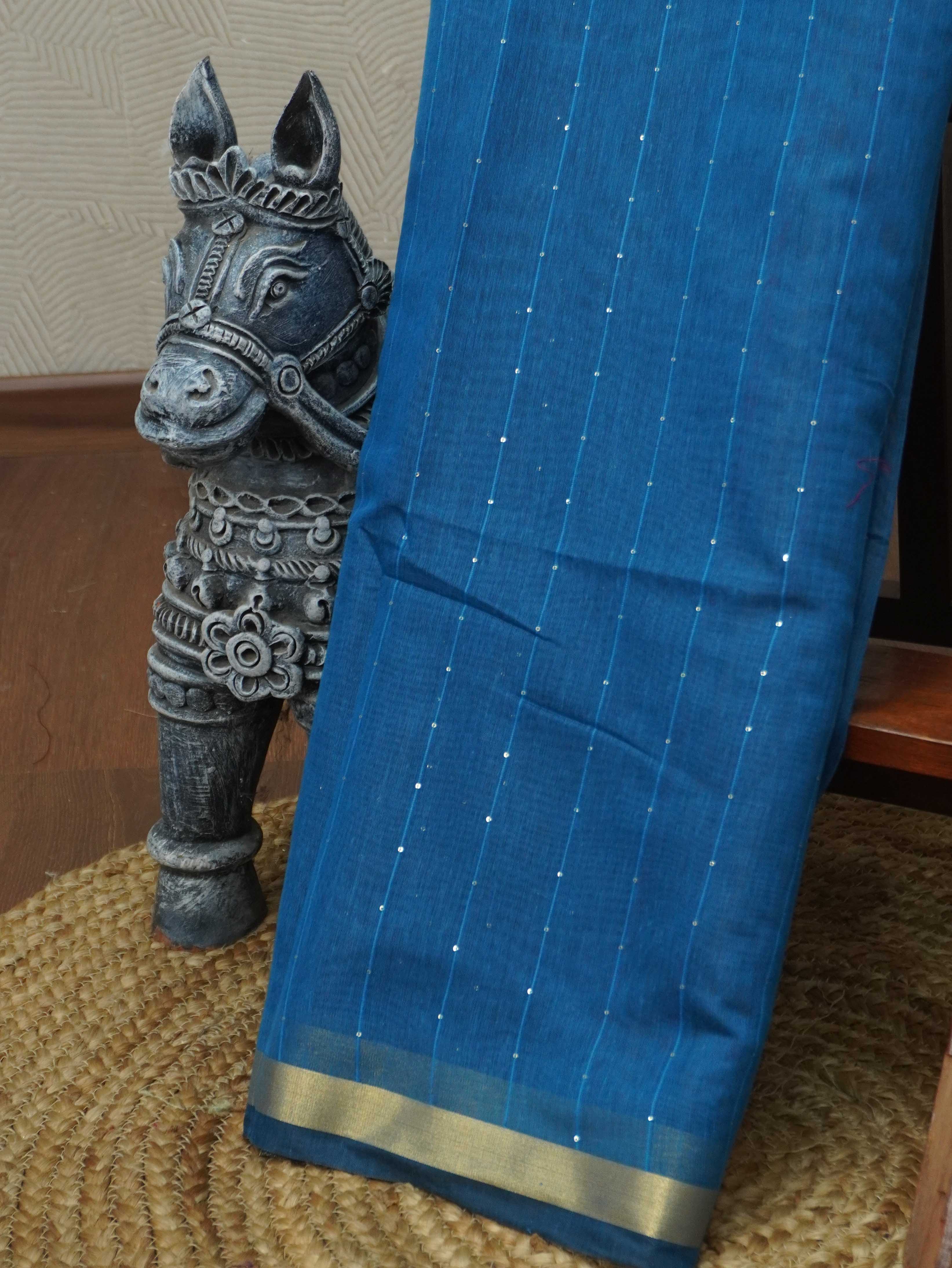 Linen Silk Saree | TTDS3438