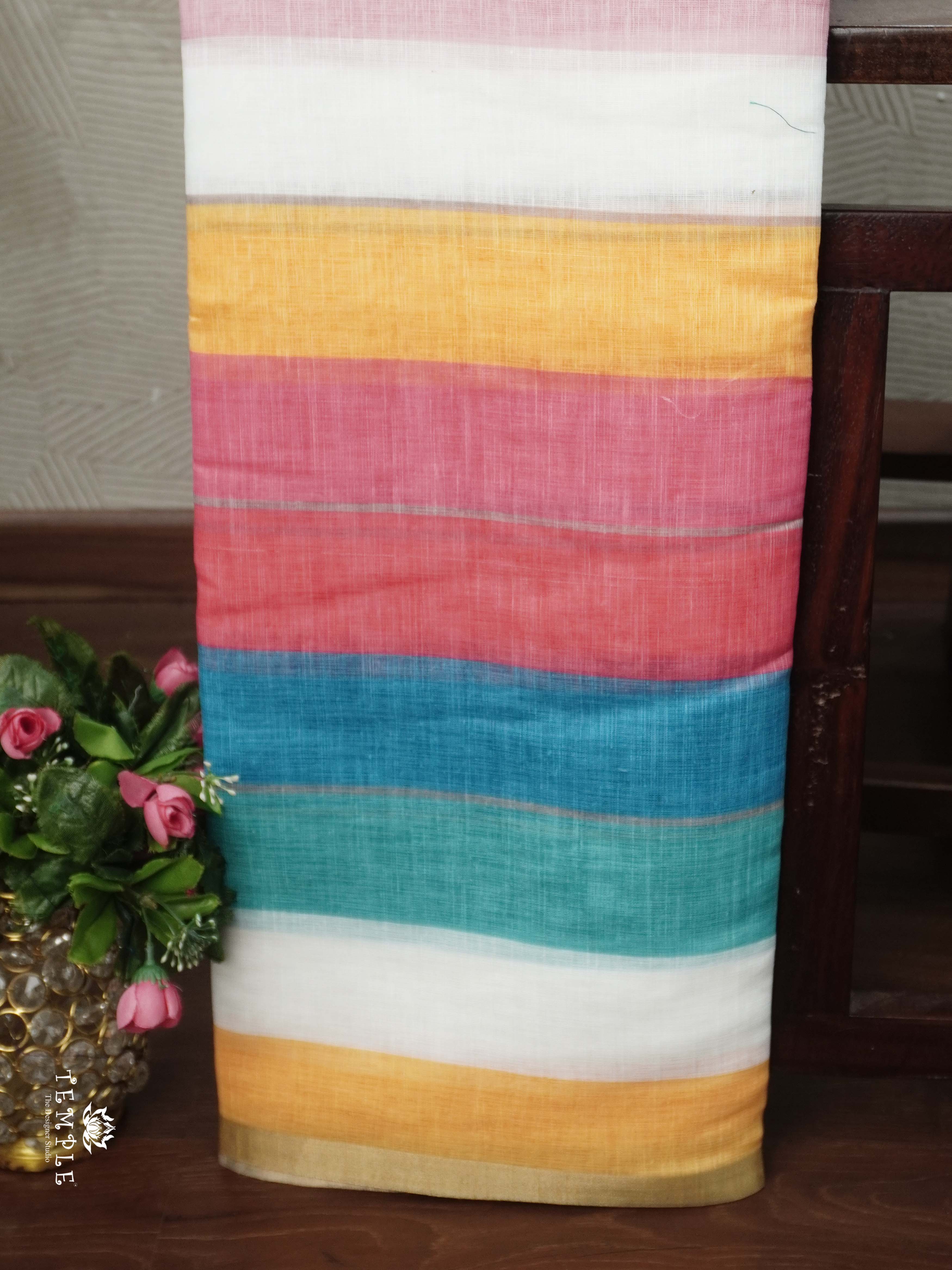 Linen Cotton Saree | TTDS2528