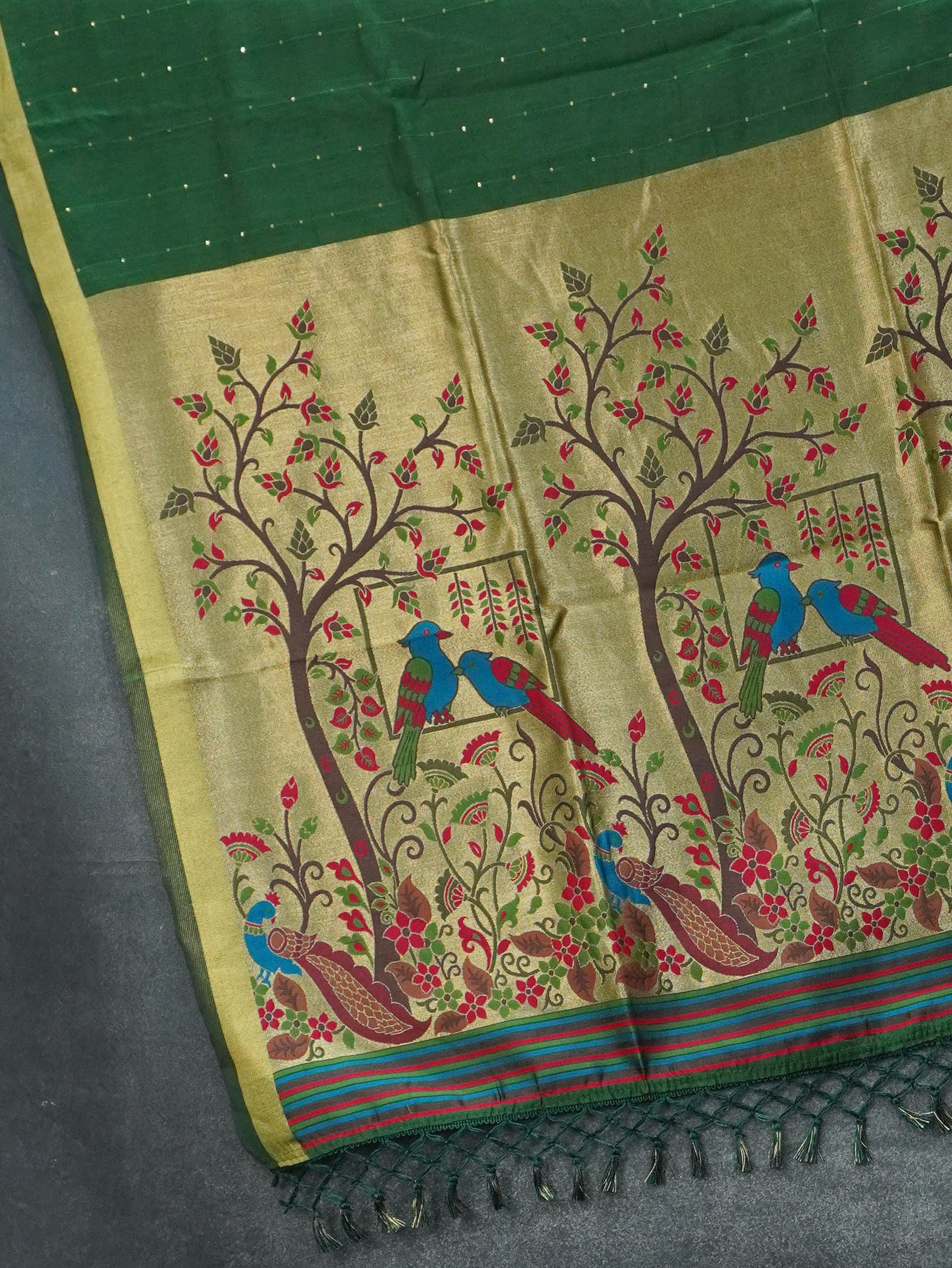 Linen Silk Saree | TTDS3438