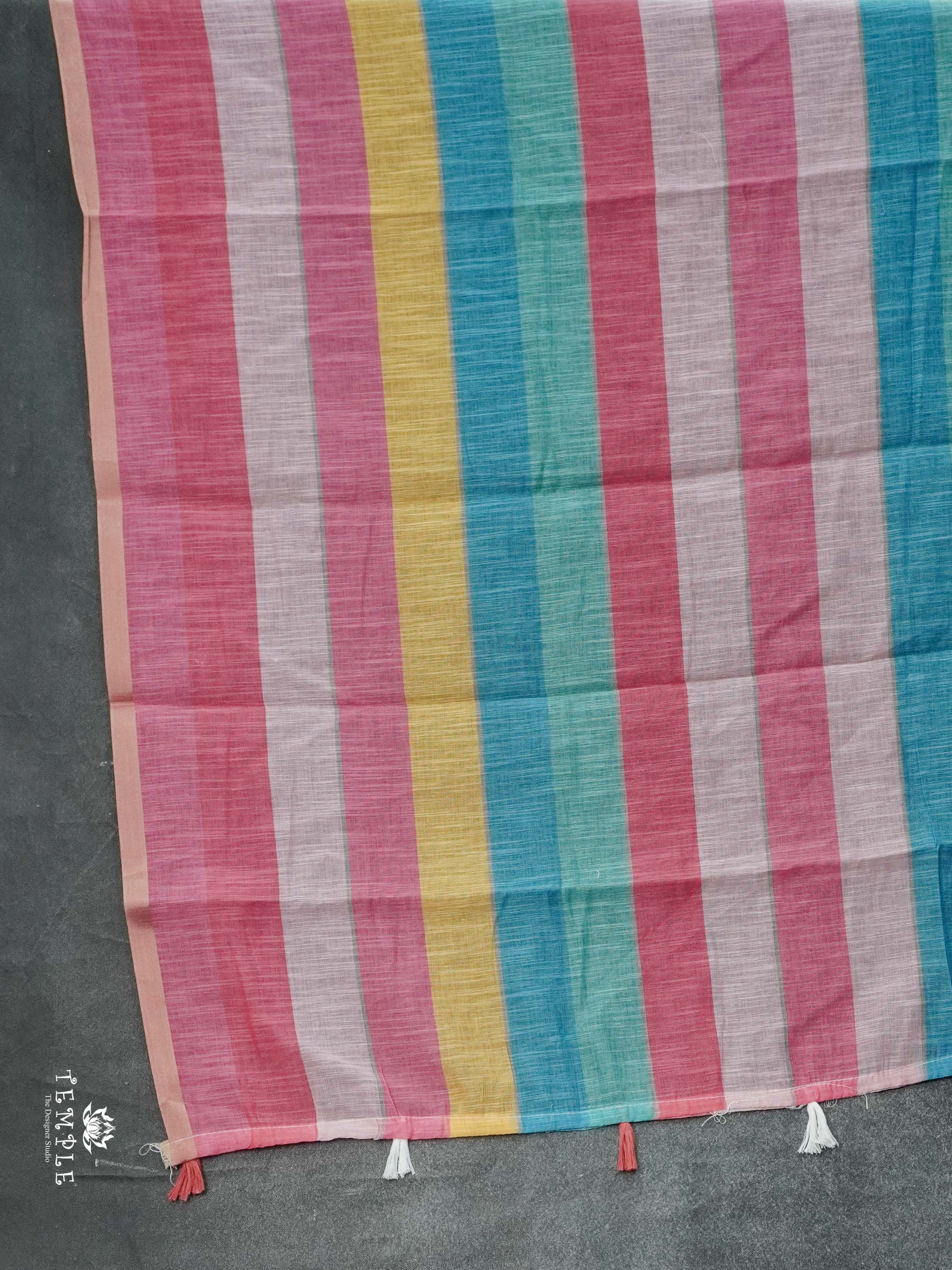 Linen Cotton Saree | TTDS2528