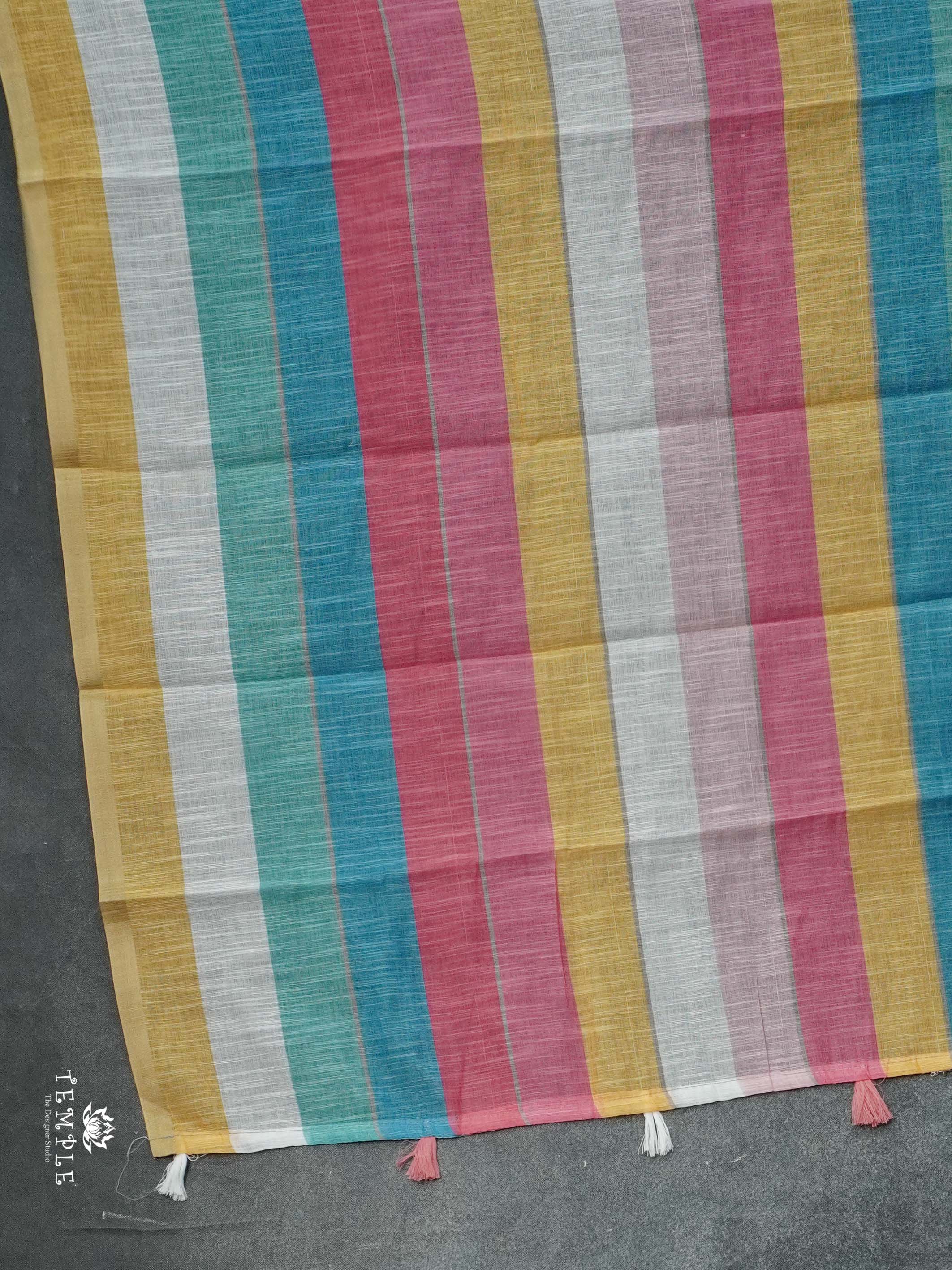 Linen Cotton Saree | TTDS2528