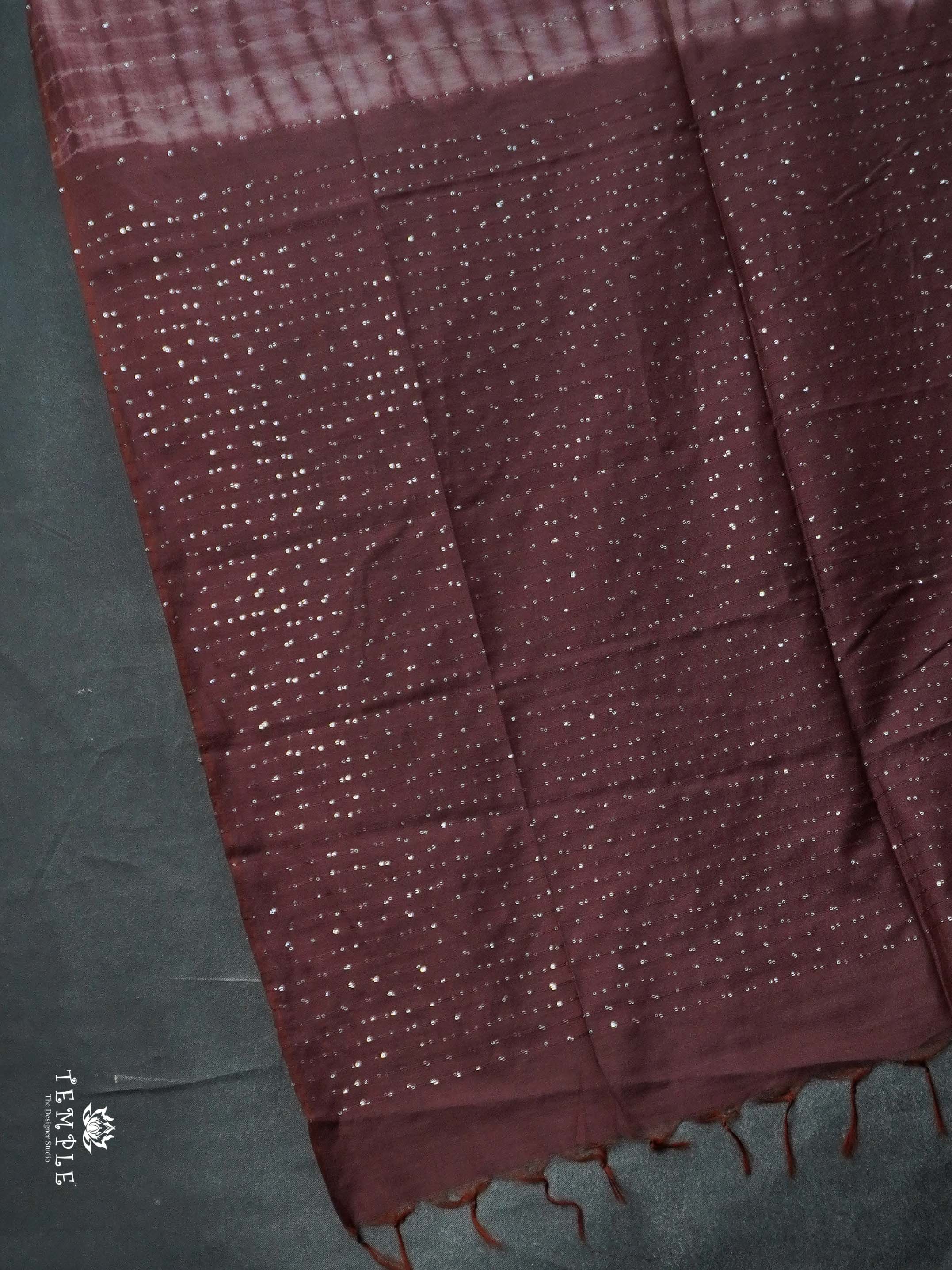 Baswada Cotton Saree With sequins Work | TTDS2060