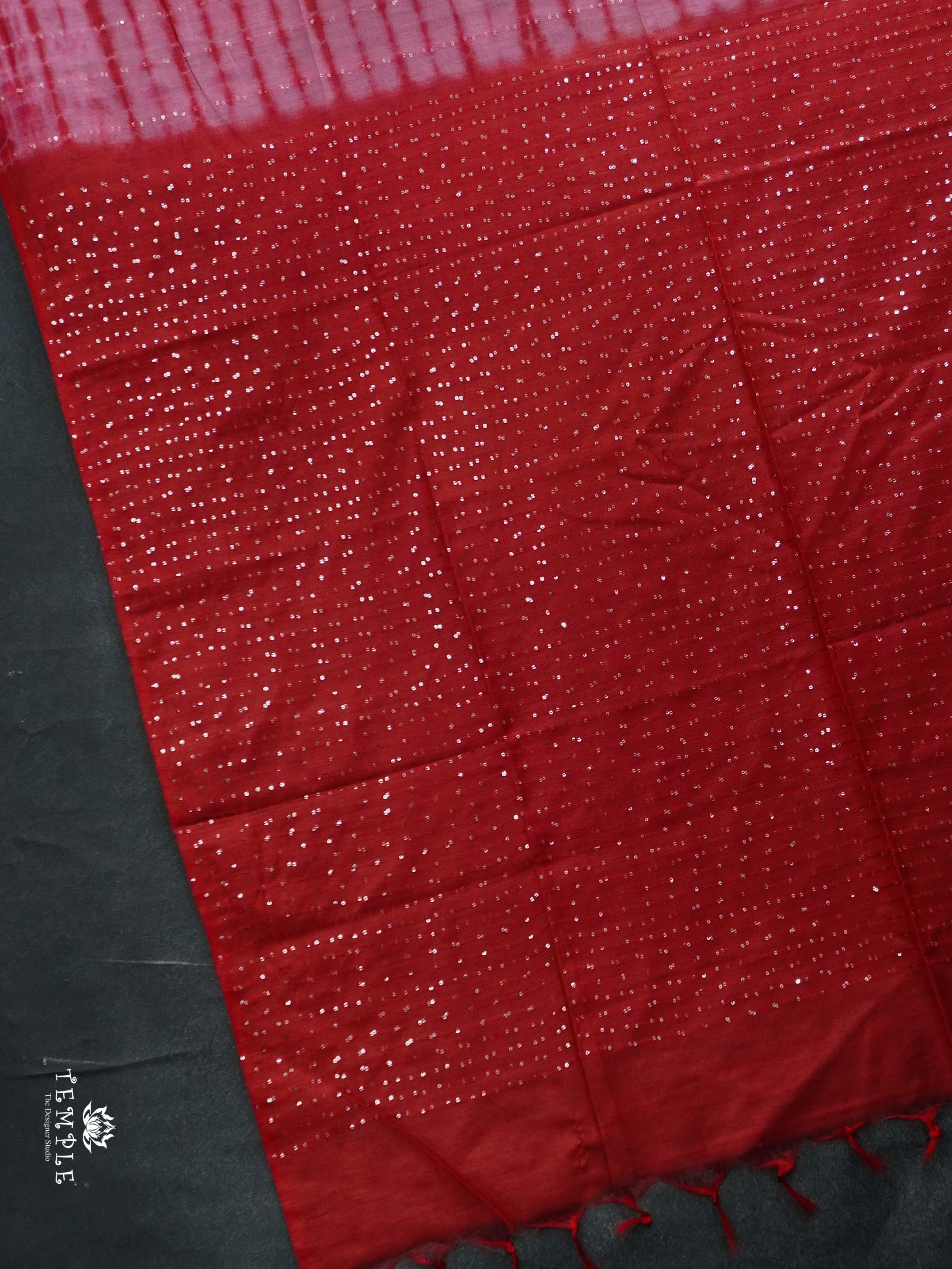 Baswada Cotton Saree With sequins Work | TTDS2060