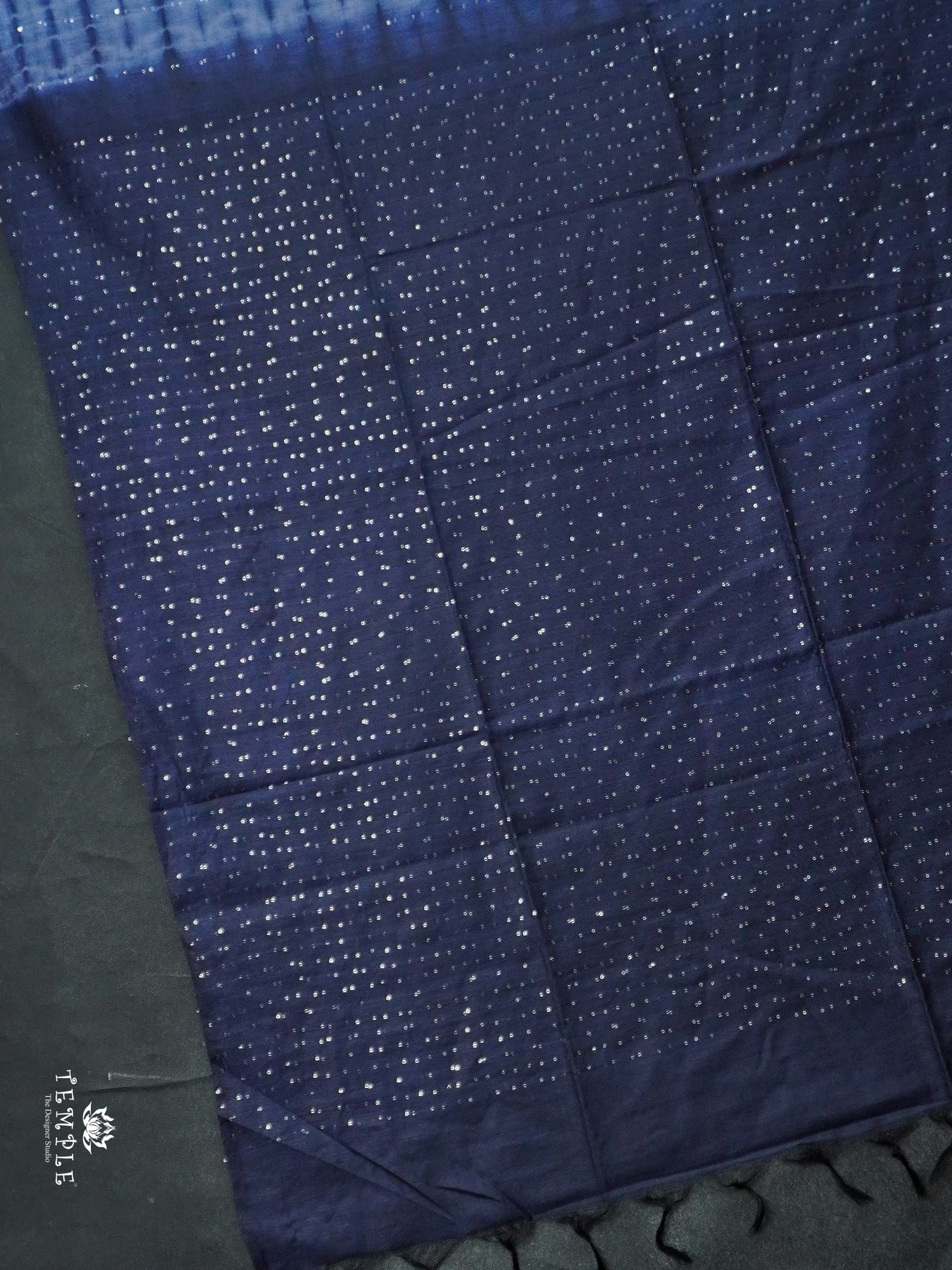 Baswada Cotton Saree With sequins Work | TTDS2060