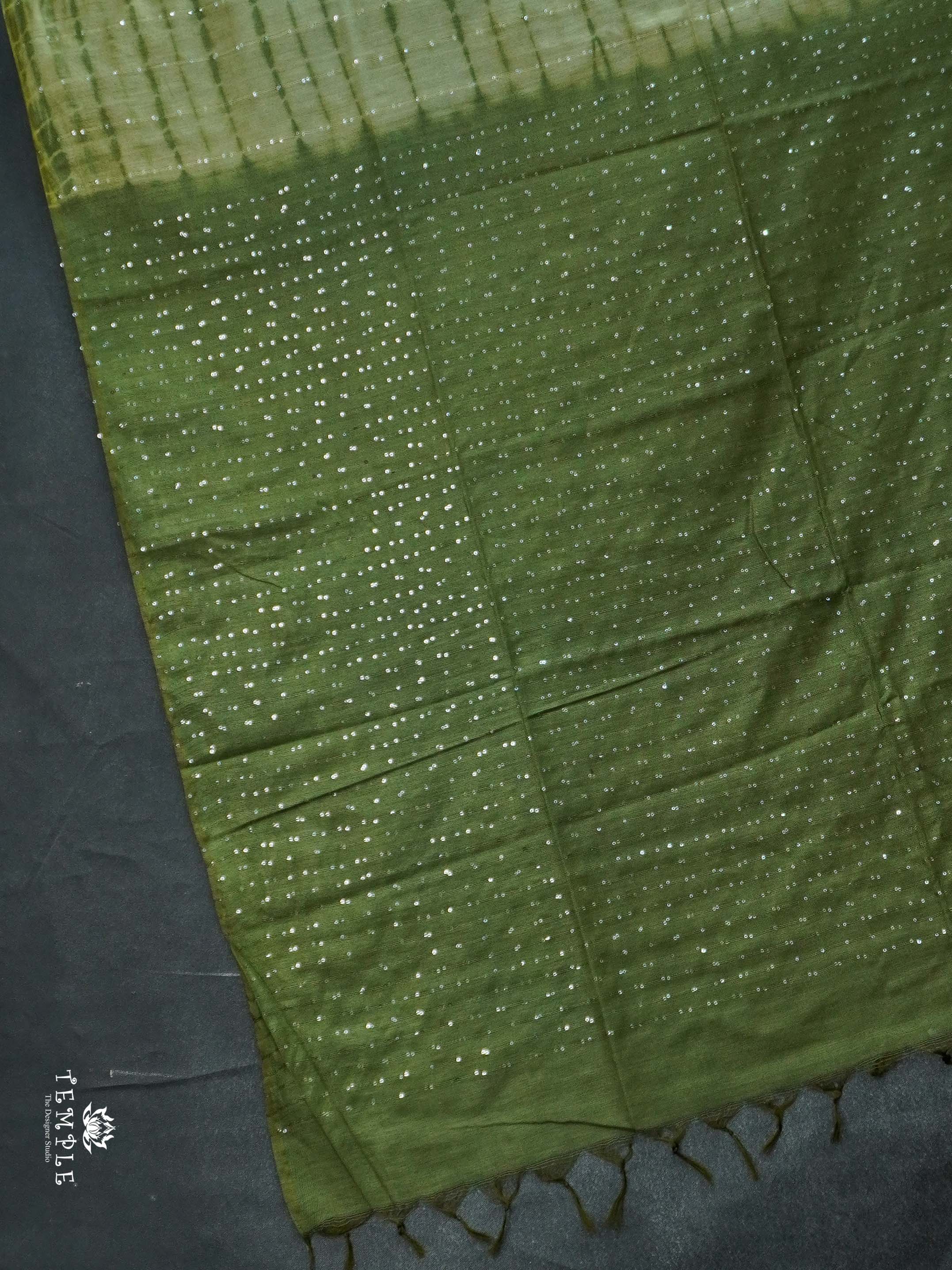 Baswada Cotton Saree With sequins Work | TTDS2060