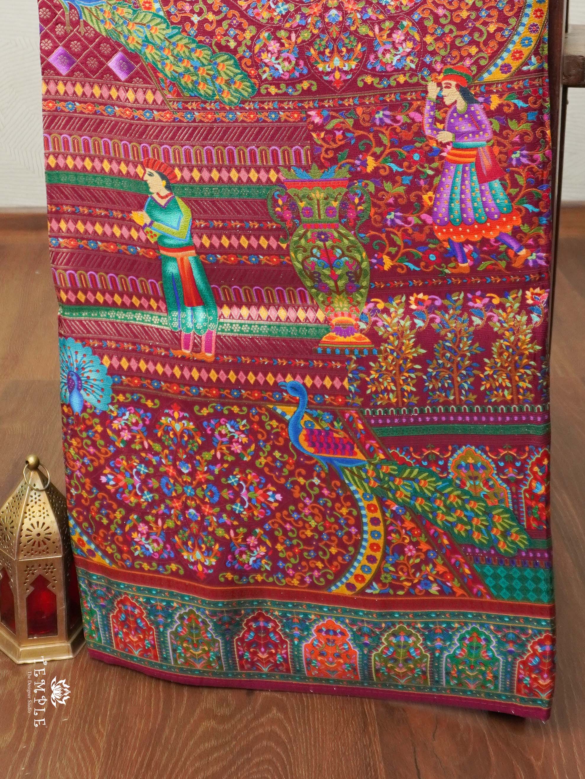 Pashmina Silk Saree(Magenta) | TTDS2028 | PRE BOOKING