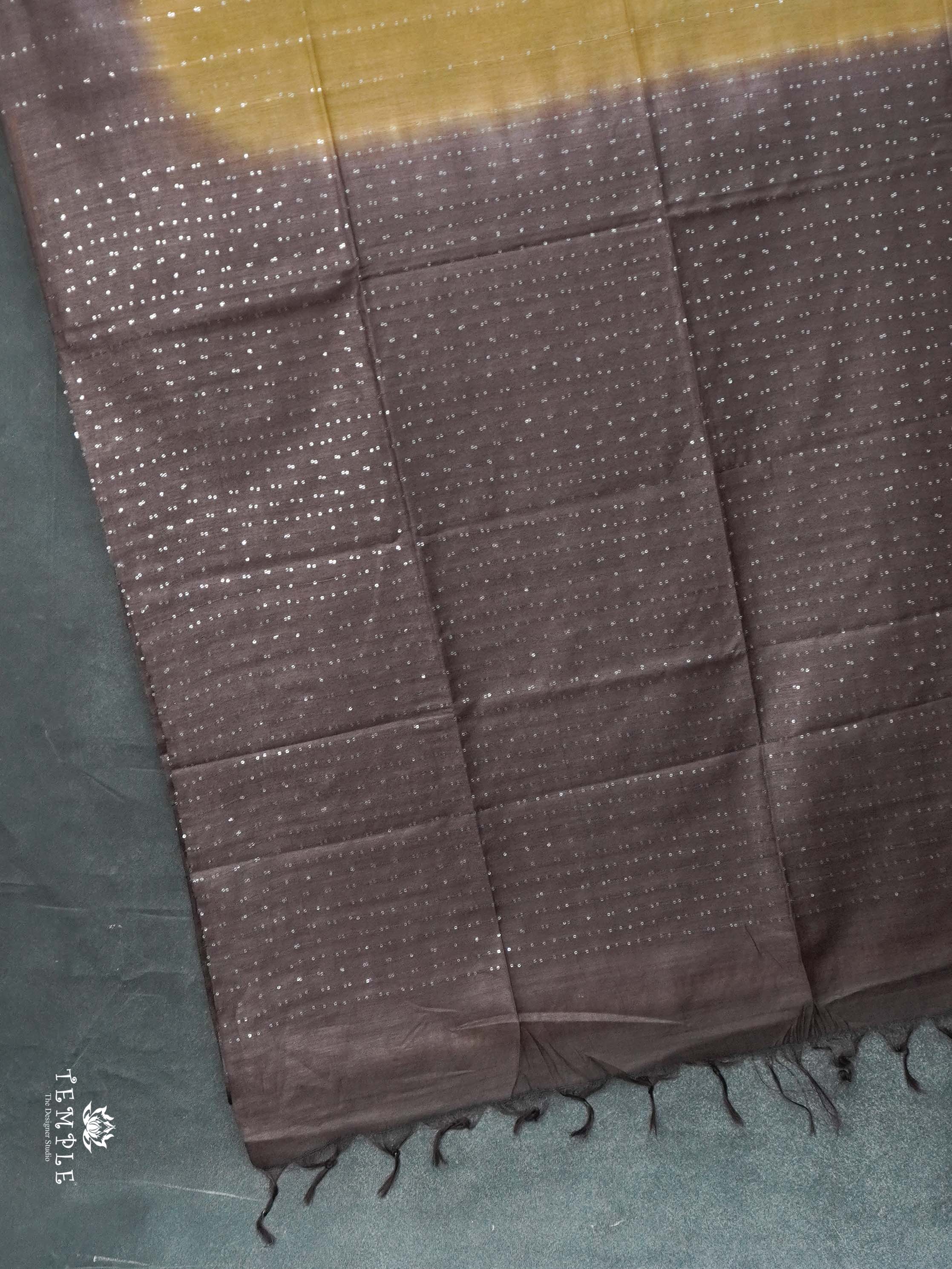 Baswada Cotton Saree With Sequins Work | TTDS2081