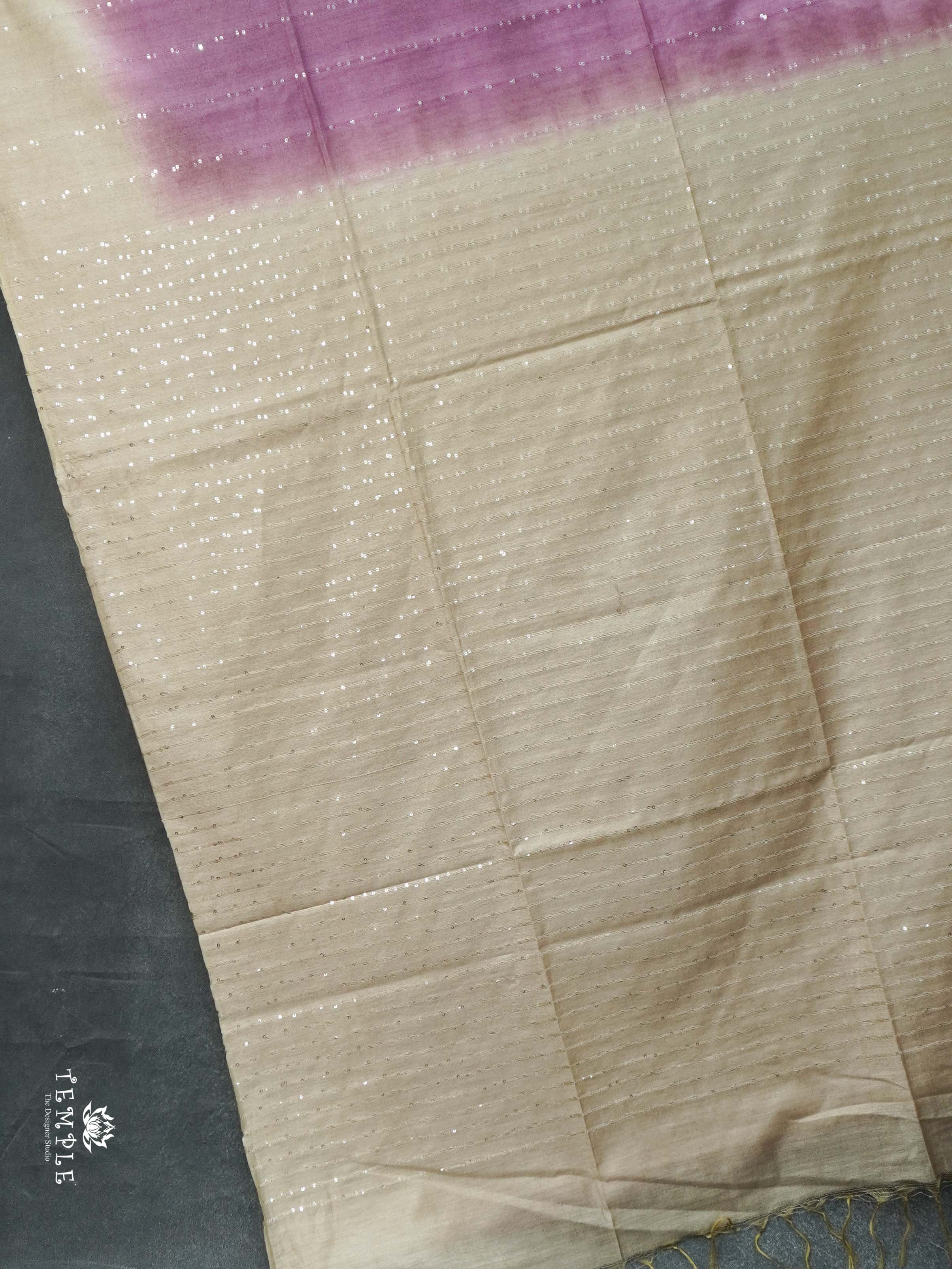 Baswada Cotton Saree With Sequins Work | TTDS2081