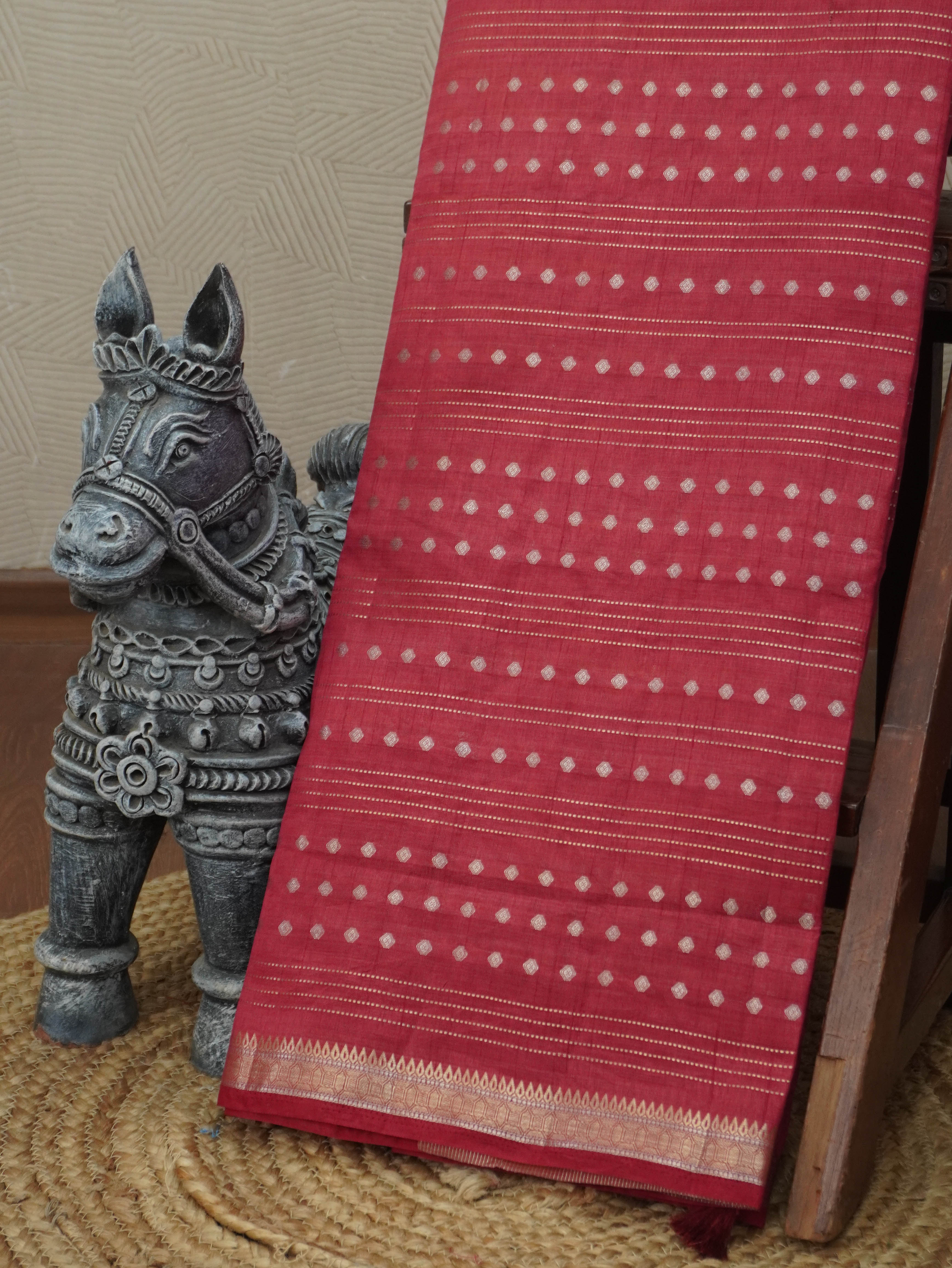 Semi Tussar Silk Saree | TTDS3478