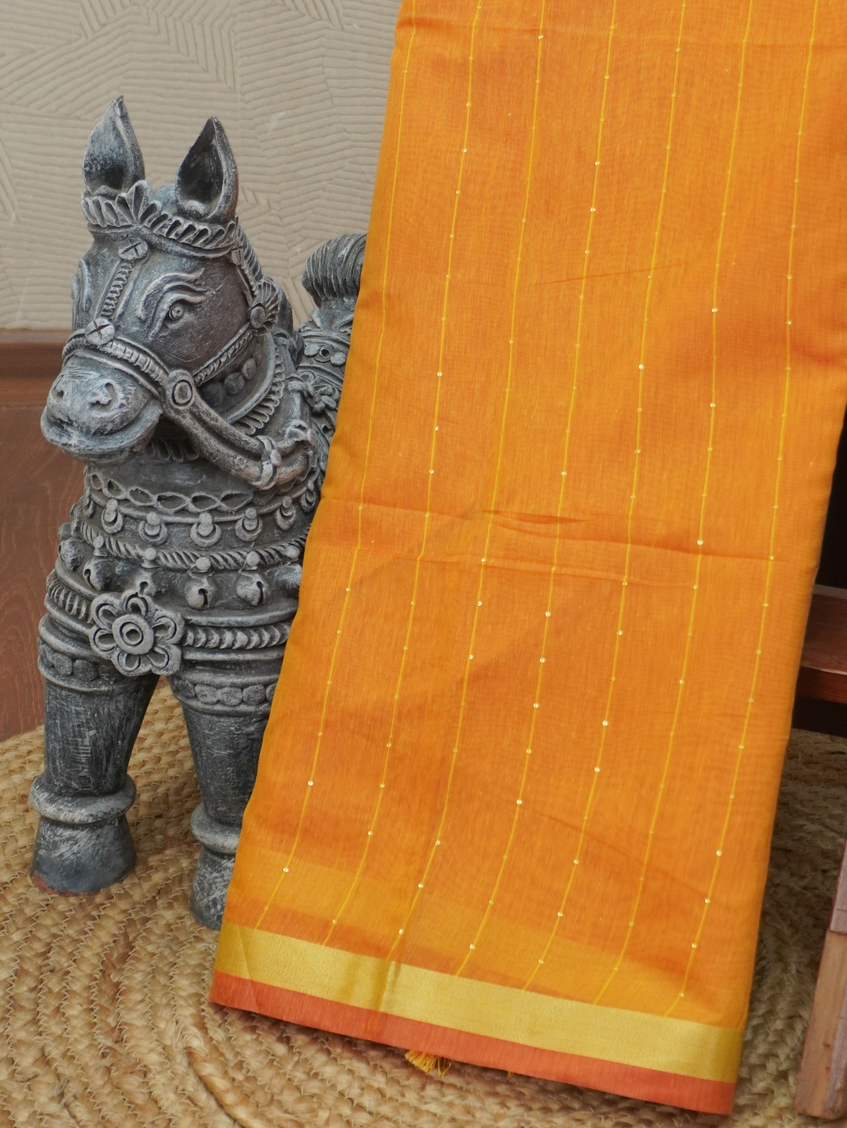 Linen Silk Saree | TTDS3469