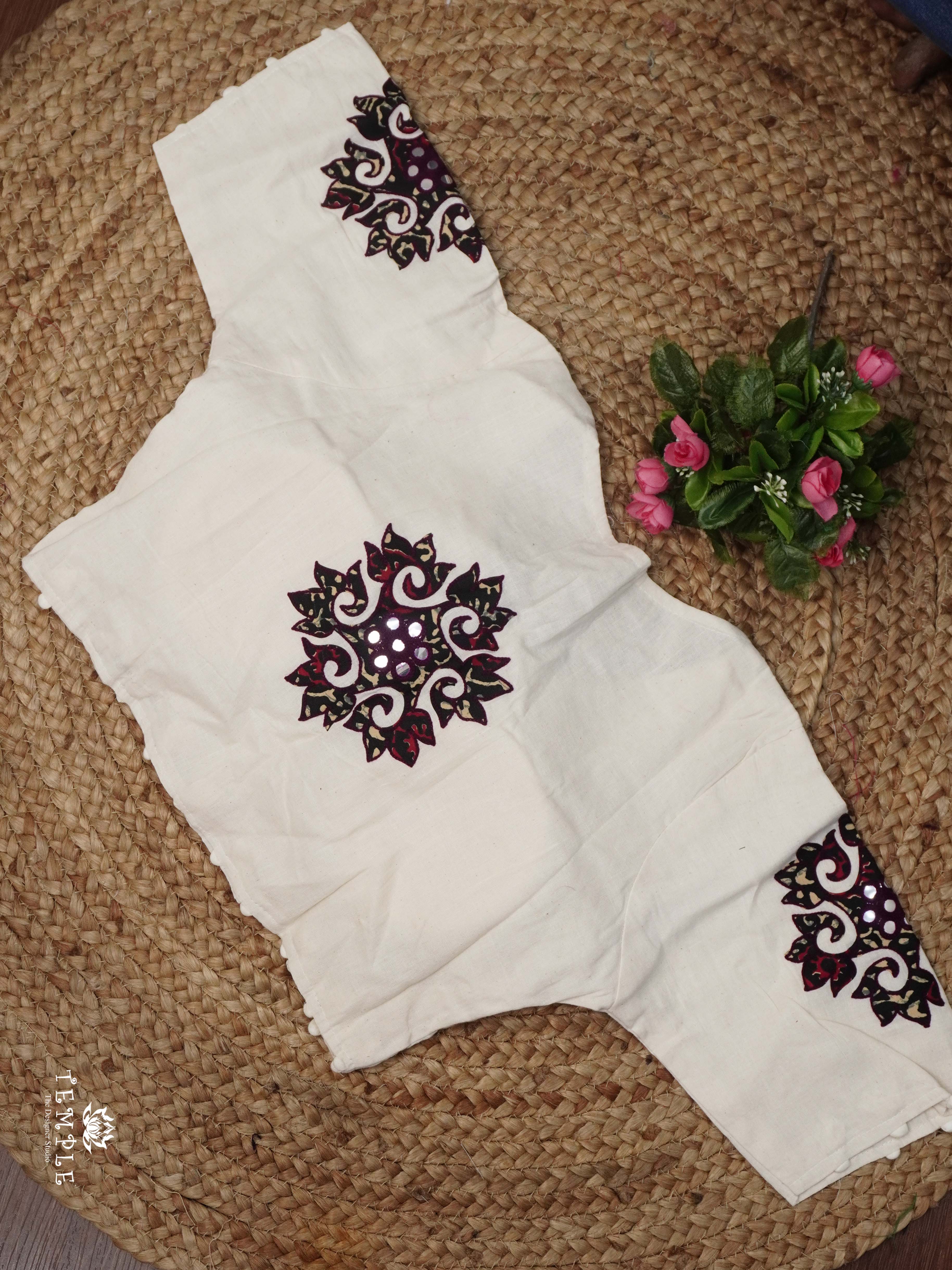 Applique Work Kadhi Readymade Blouse | TTDS2532...