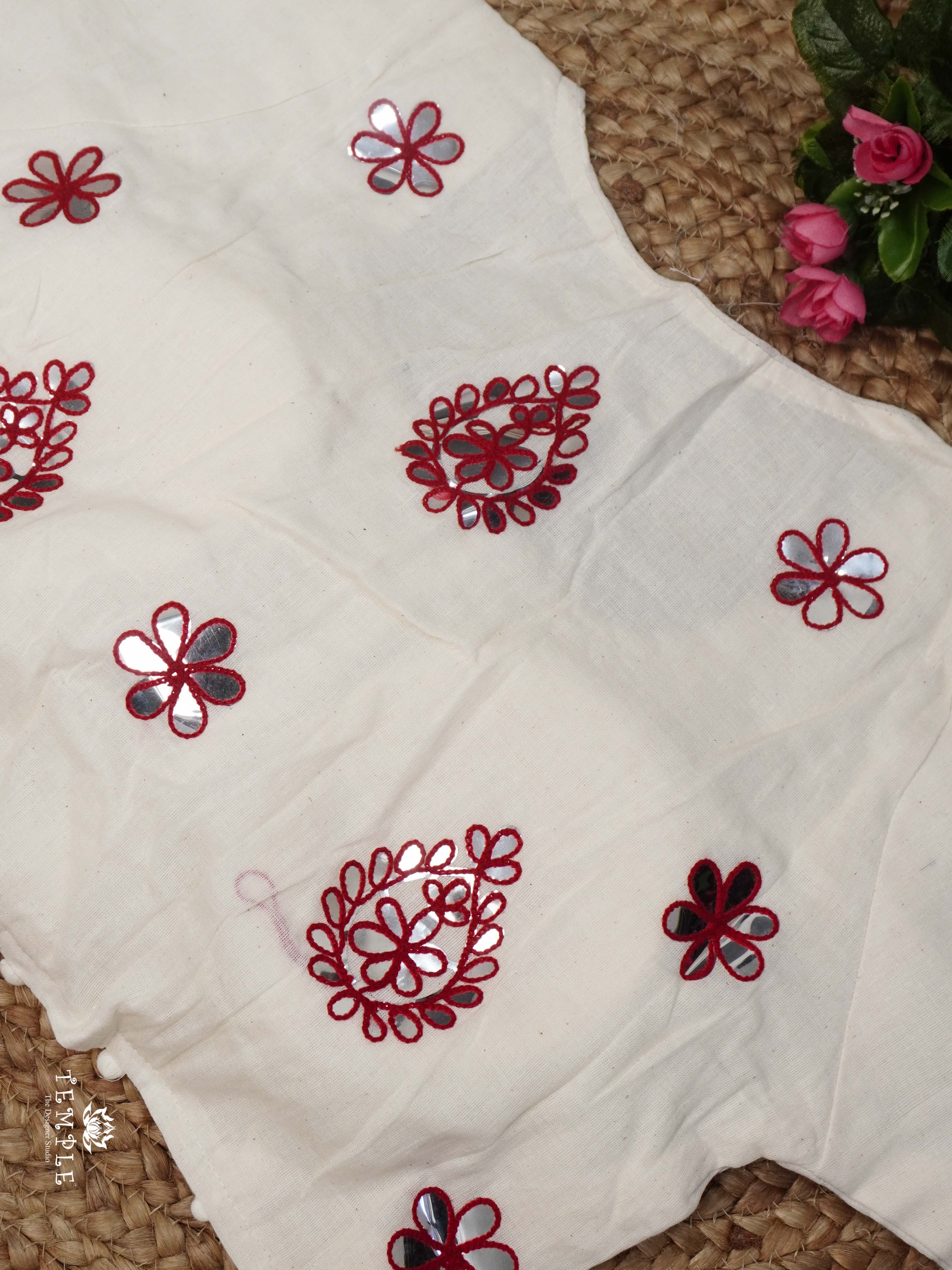 Applique Work Kadhi Readymade Blouse | TTDS2532