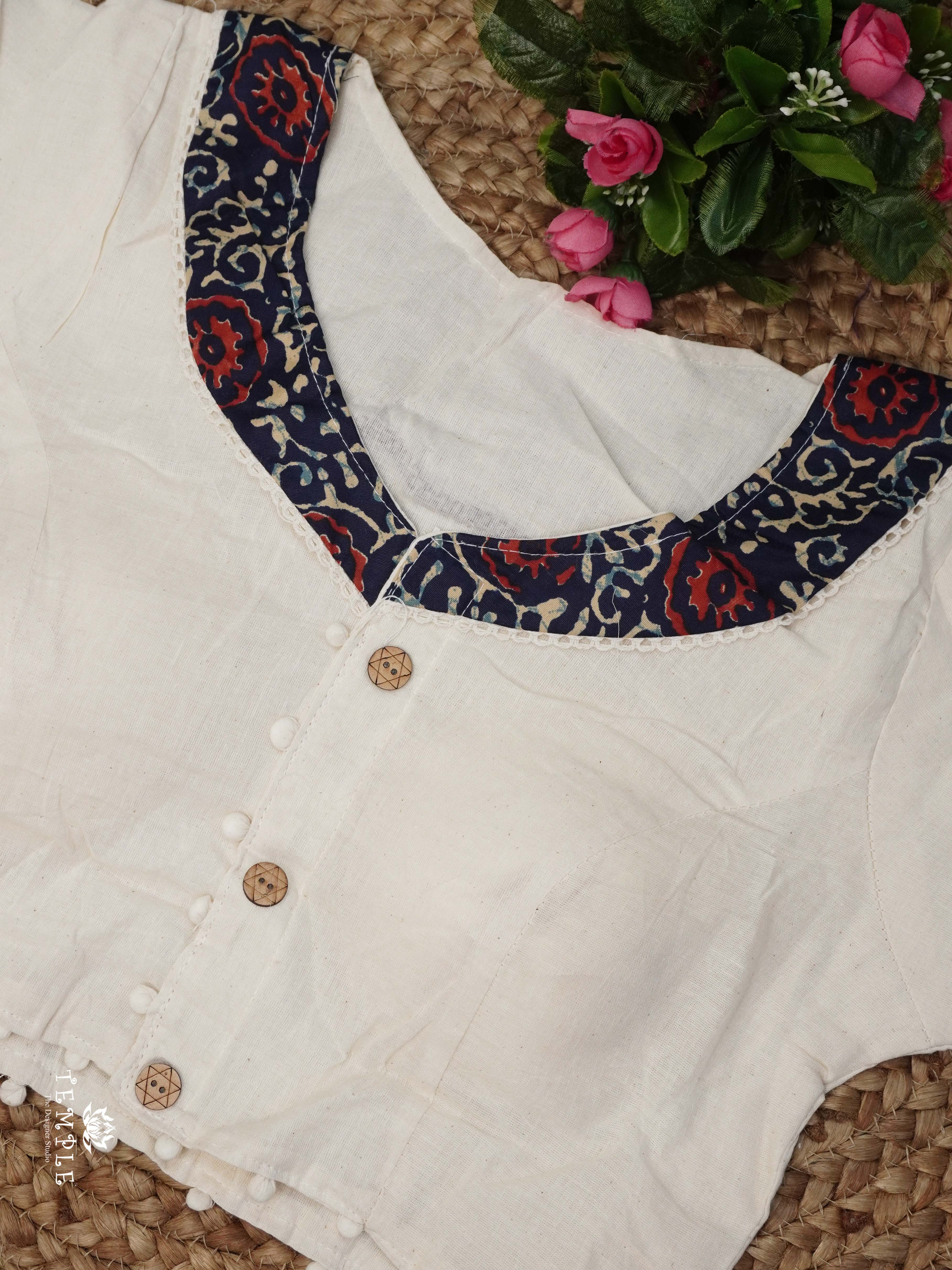 Applique Work Kadhi Readymade Blouse | TTDS2532