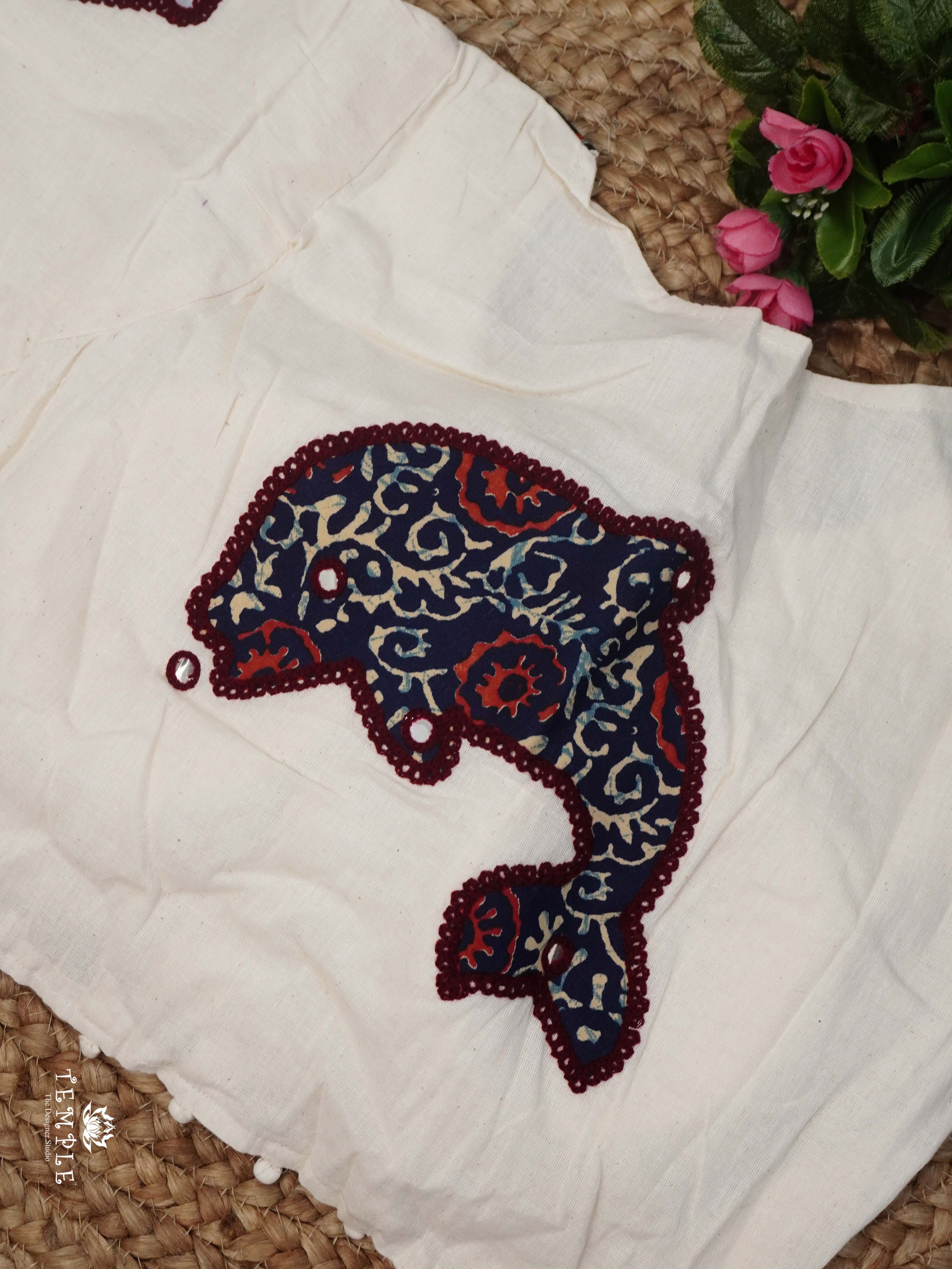 Applique Work Kadhi Readymade Blouse | TTDS2532