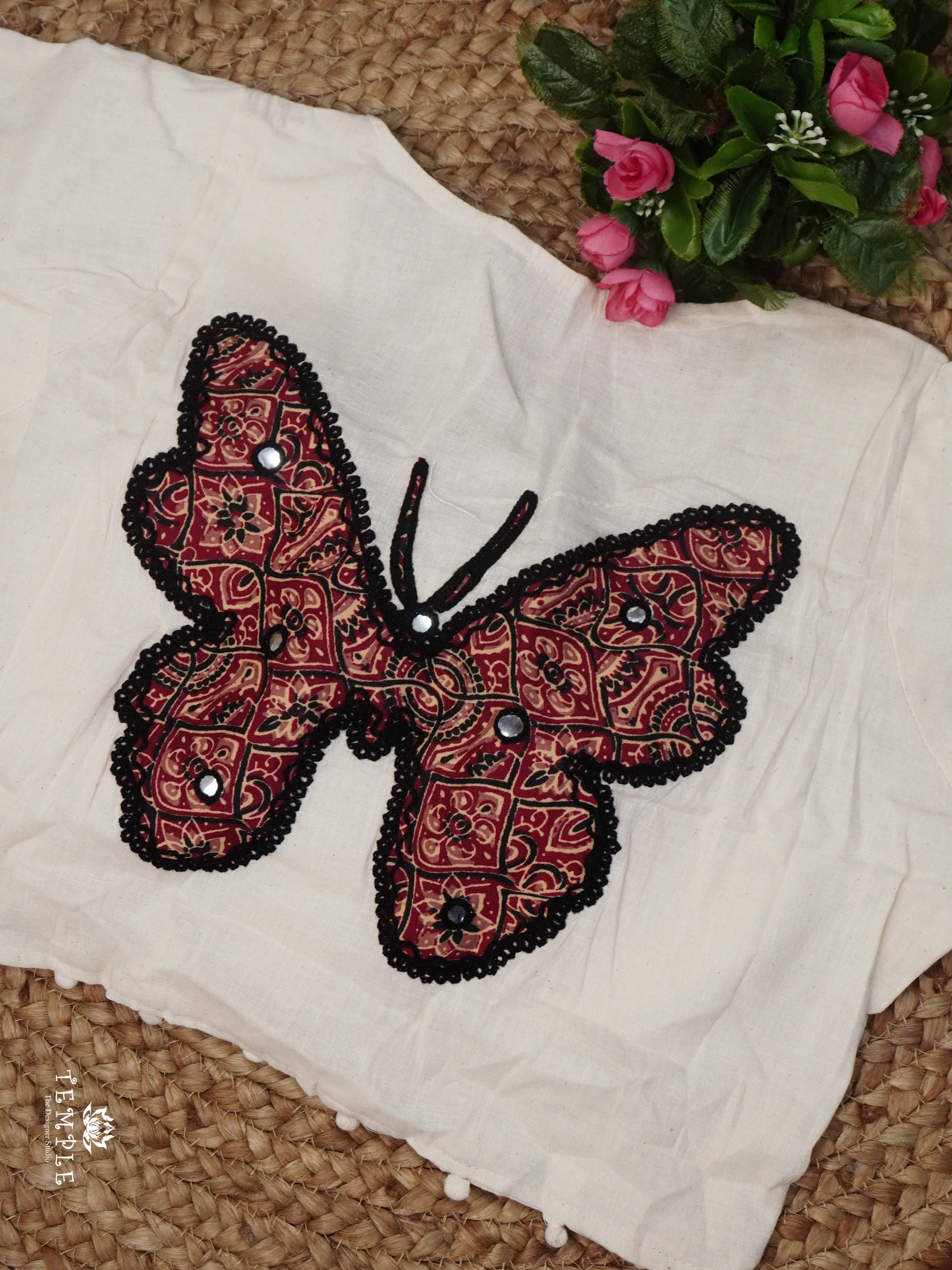 Applique Work Kadhi Readymade Blouse | TTDS2532