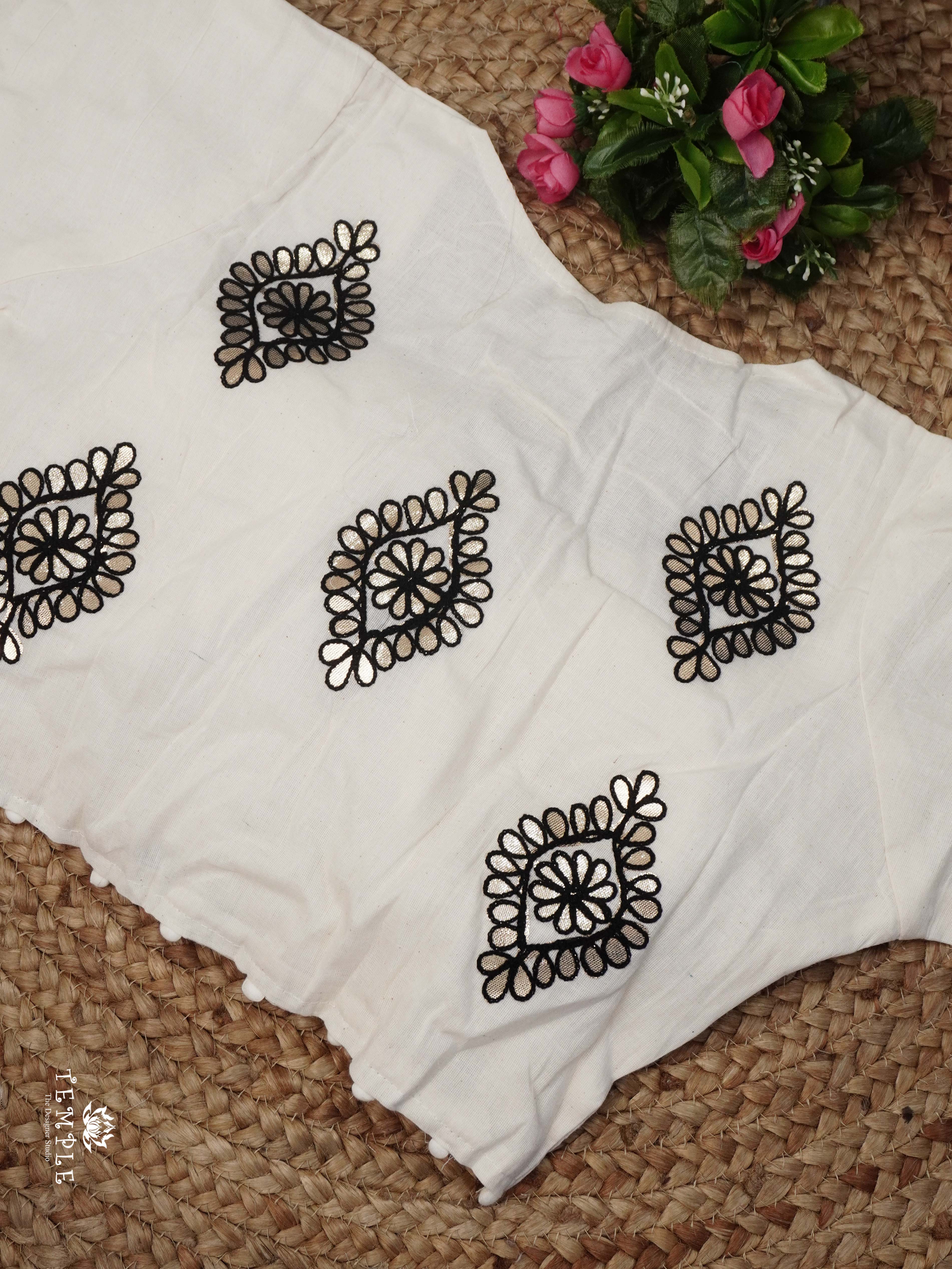 Applique Work Kadhi Readymade Blouse | TTDS2532