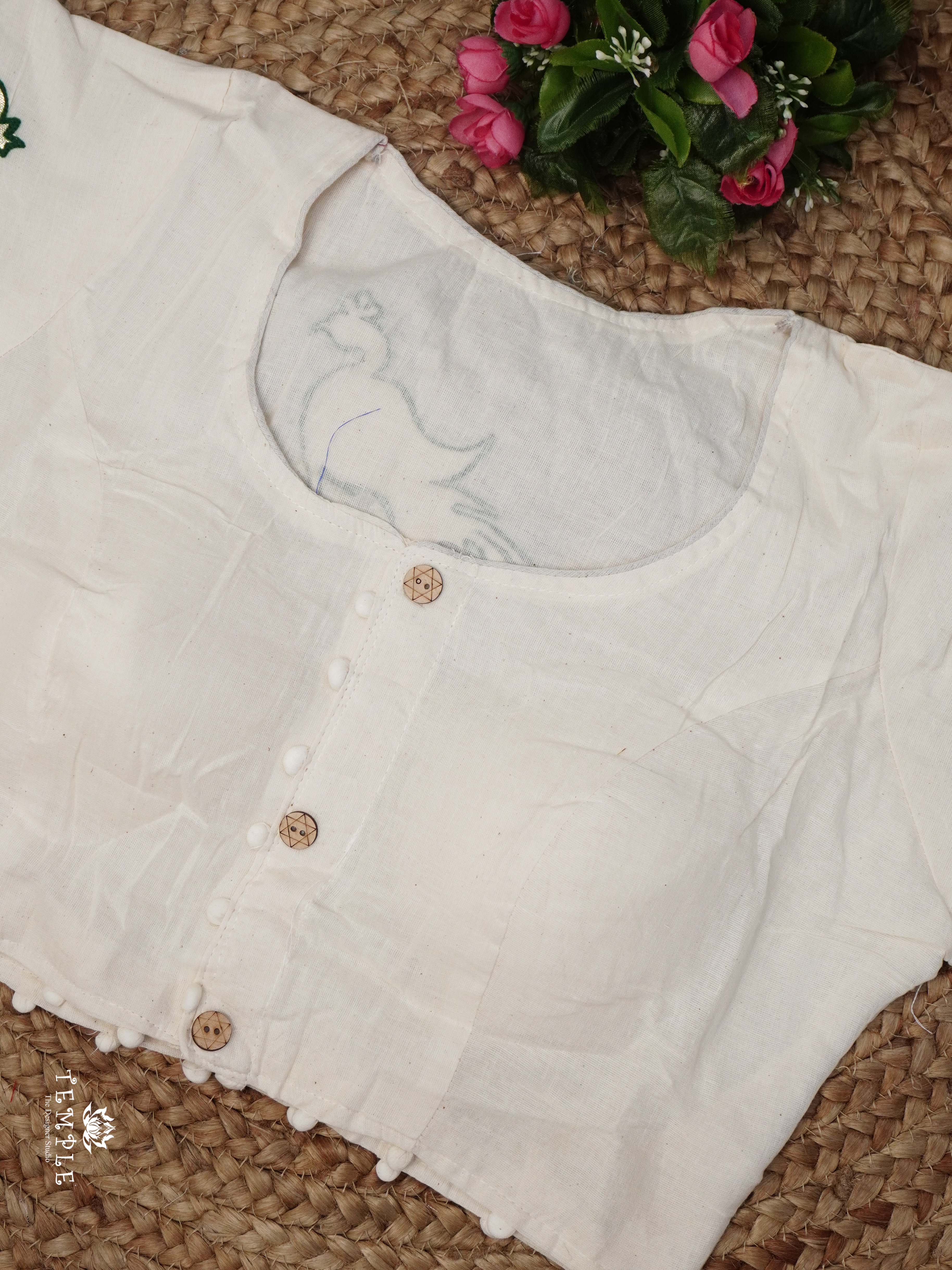 Applique Work Kadhi Readymade Blouse | TTDS2532