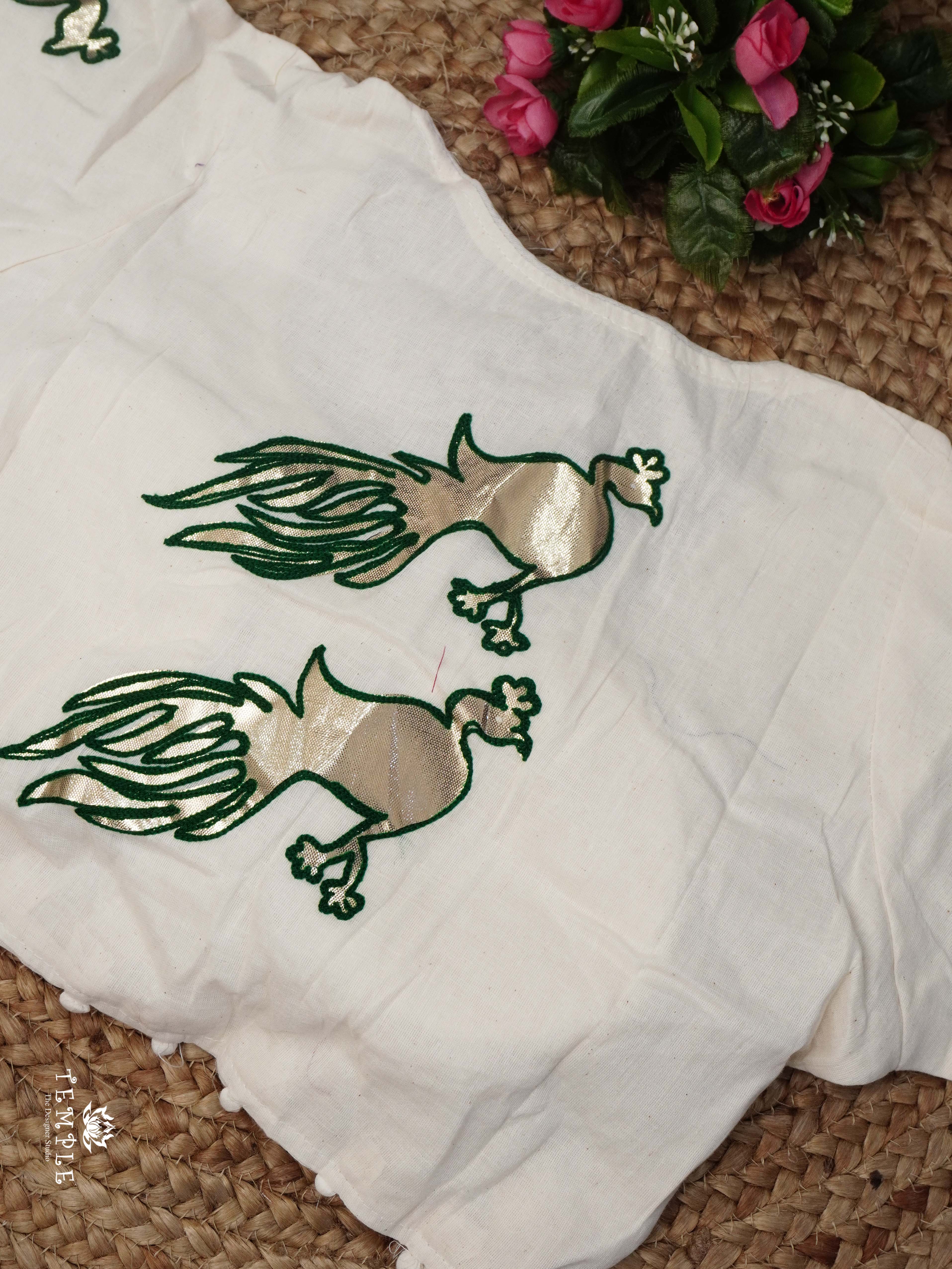 Applique Work Kadhi Readymade Blouse | TTDS2532