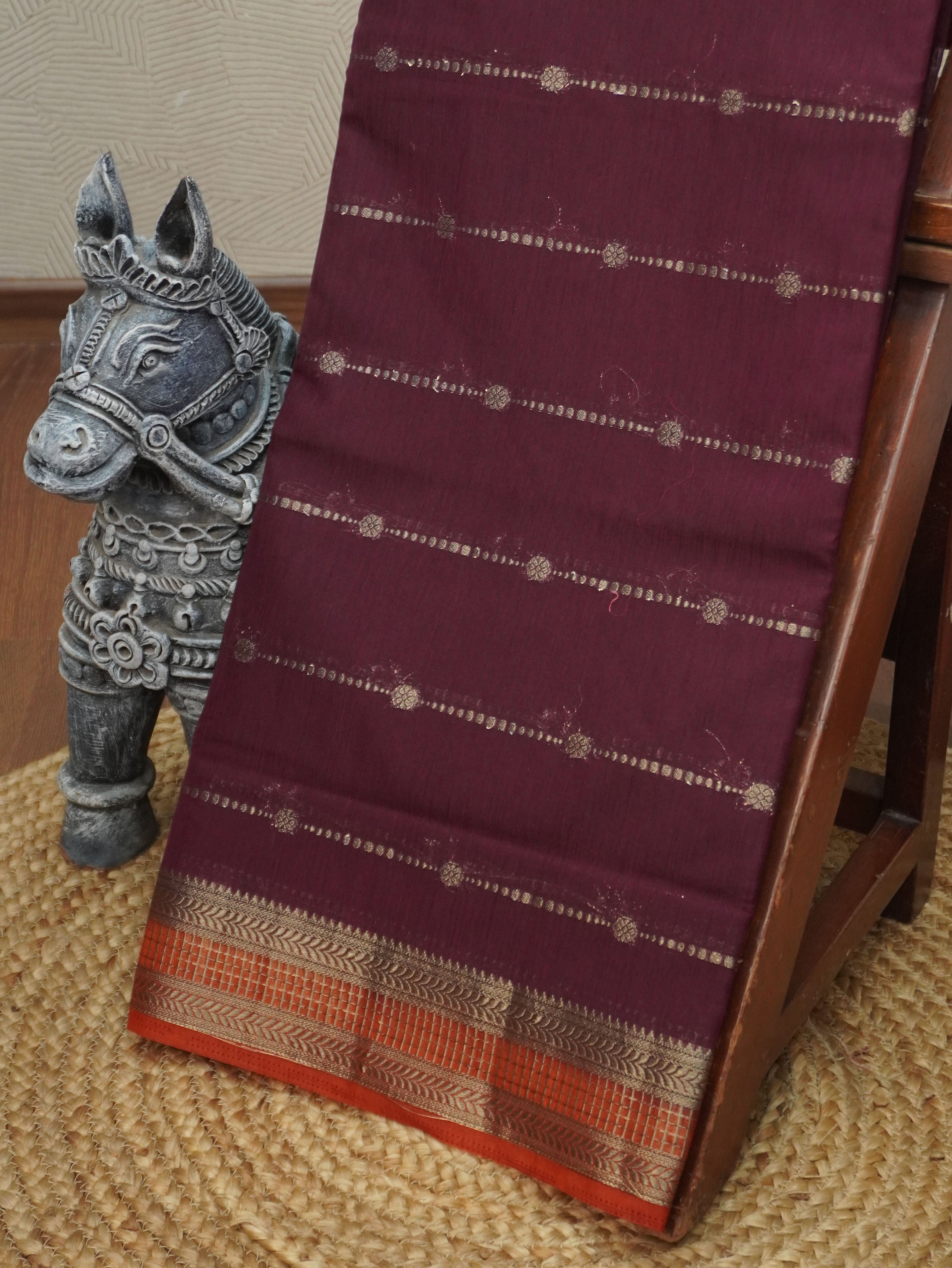 Jute Silk Cotton Saree | TTDS3449 | PRE BOOKING