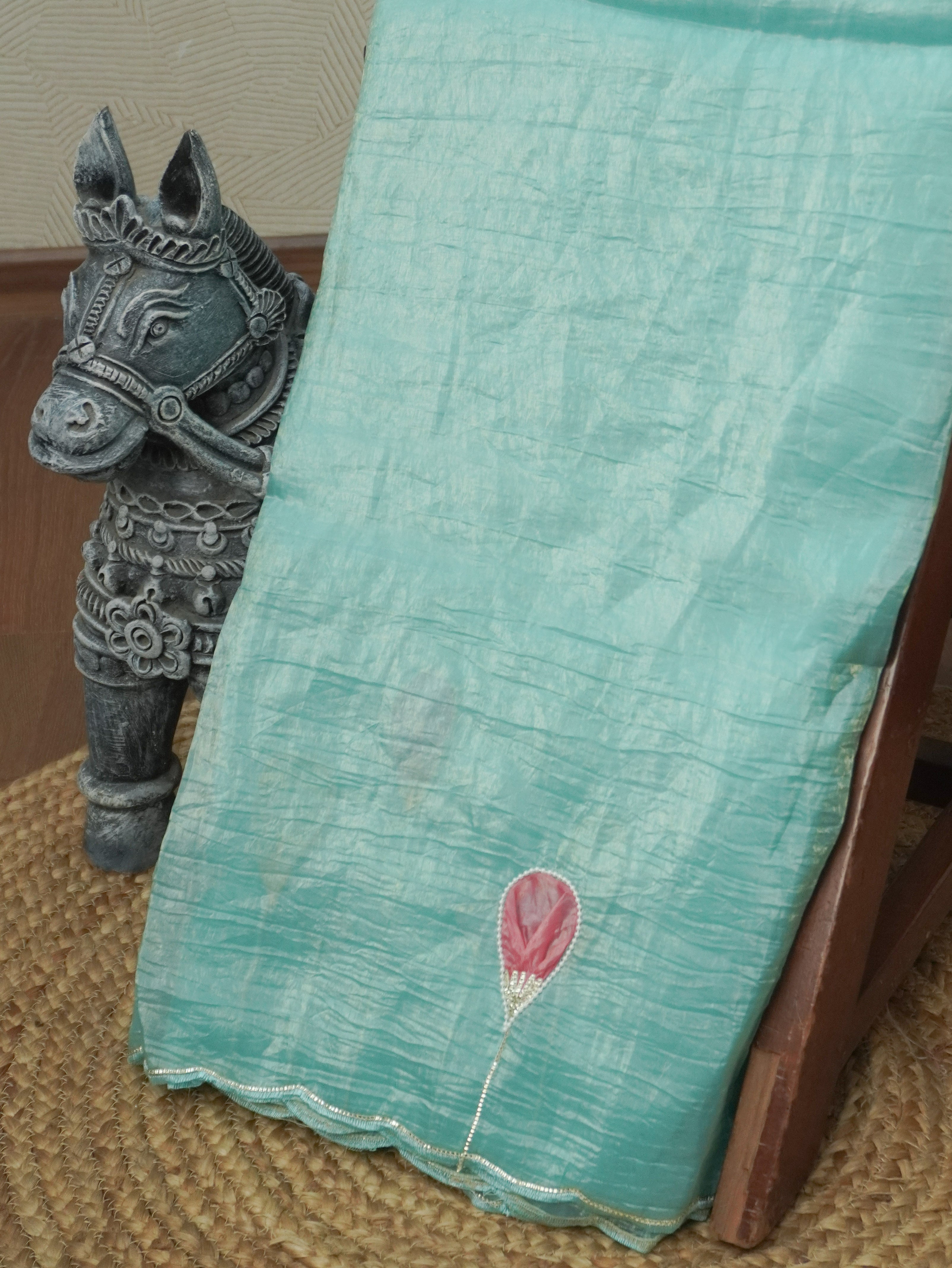 Crushed Tissue Saree | TTDS3461